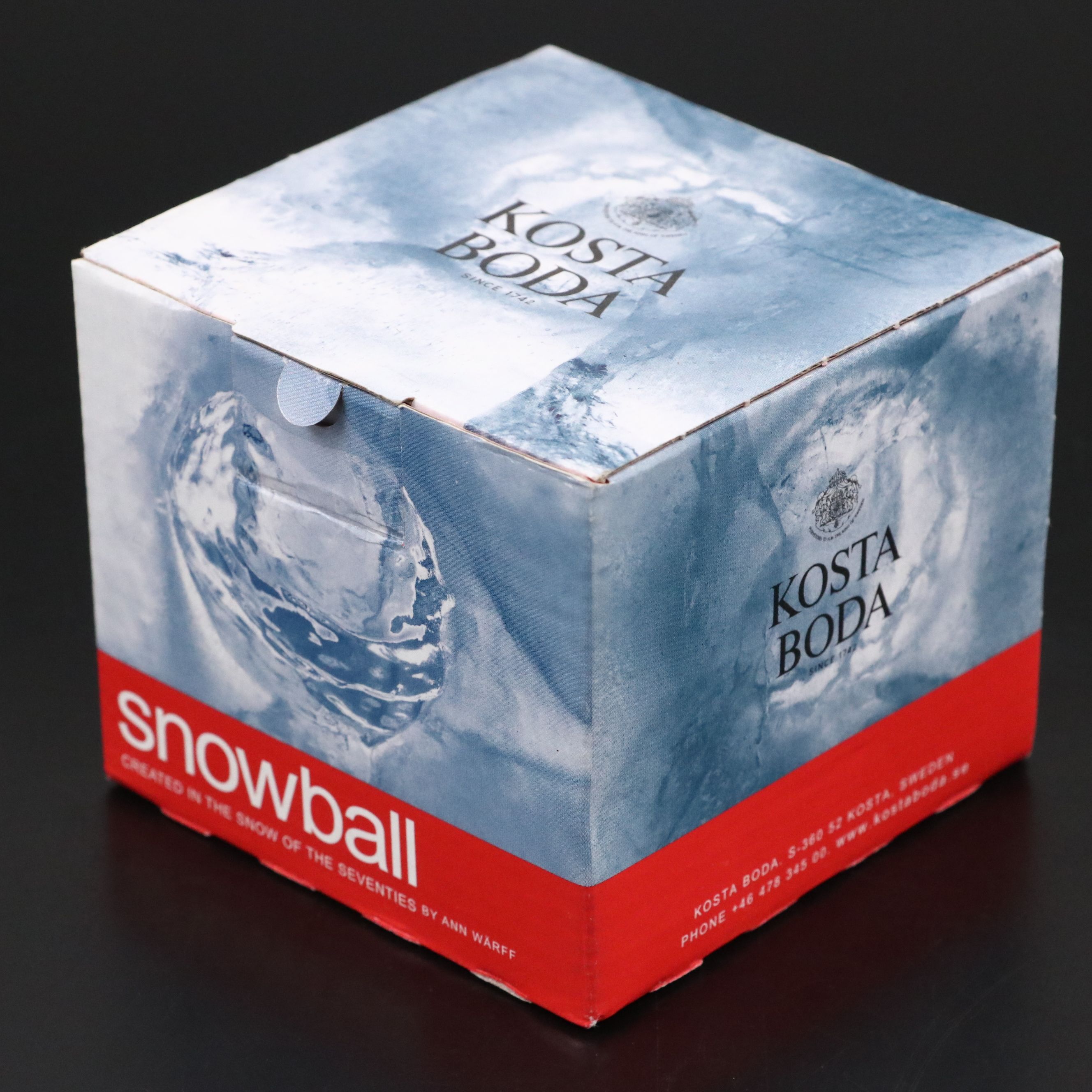 Ann Wärff for Kosta Boda "Snowball" Crystal Votive Holder