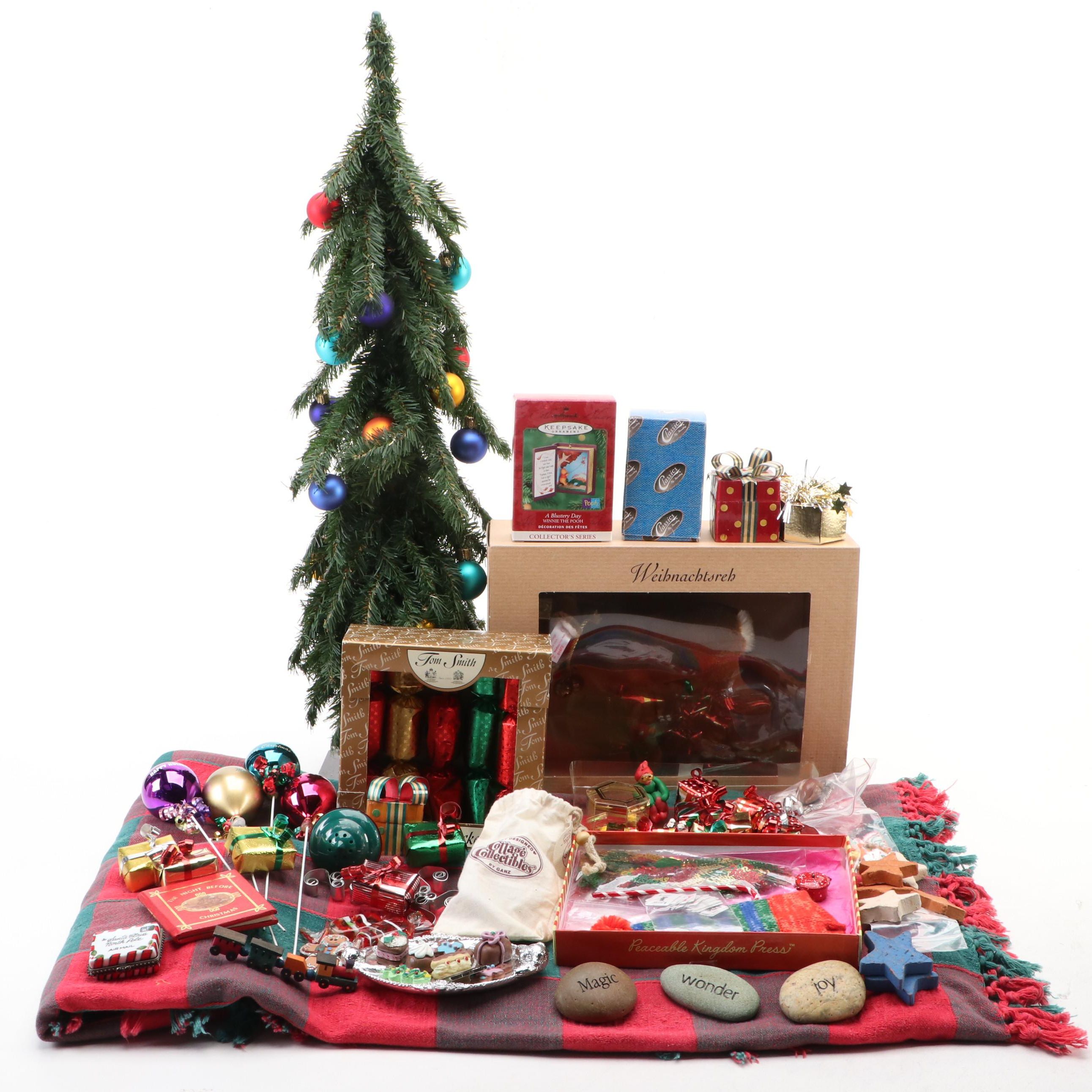 Christmas Collection Featuring Stieff Reindeer and Miniatures