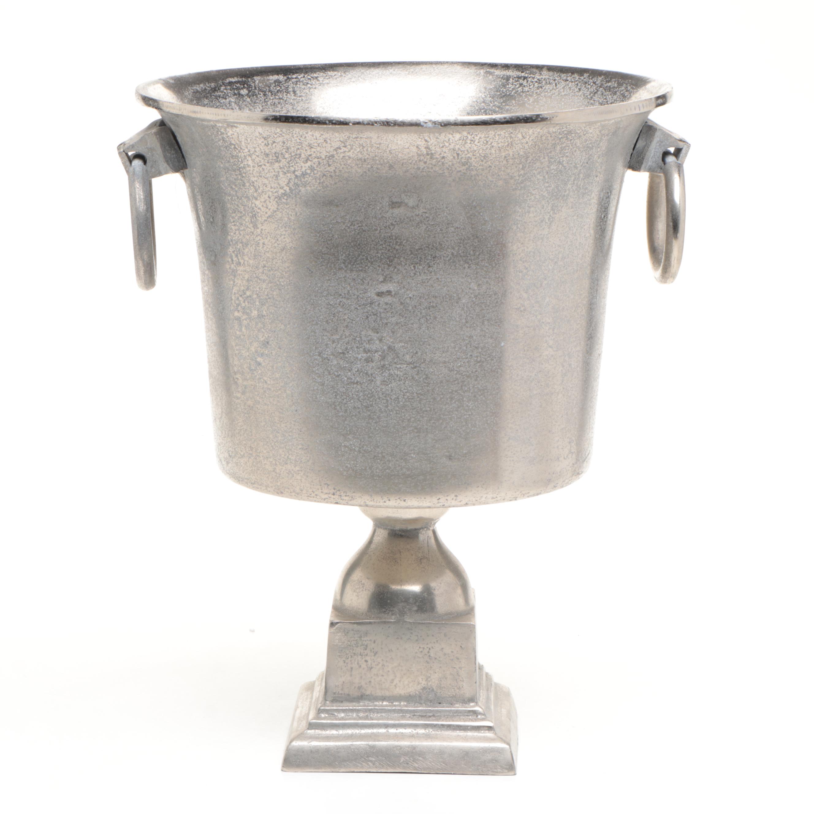 French Style Metal Urn Footed Champagne Ice Bucket