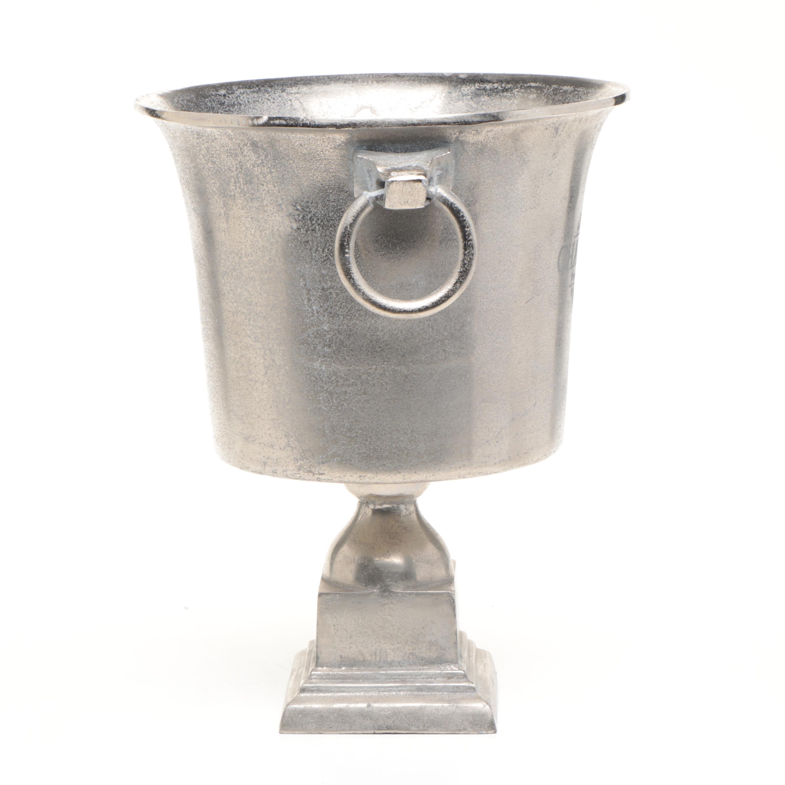 French Style Metal Urn Footed Champagne Ice Bucket
