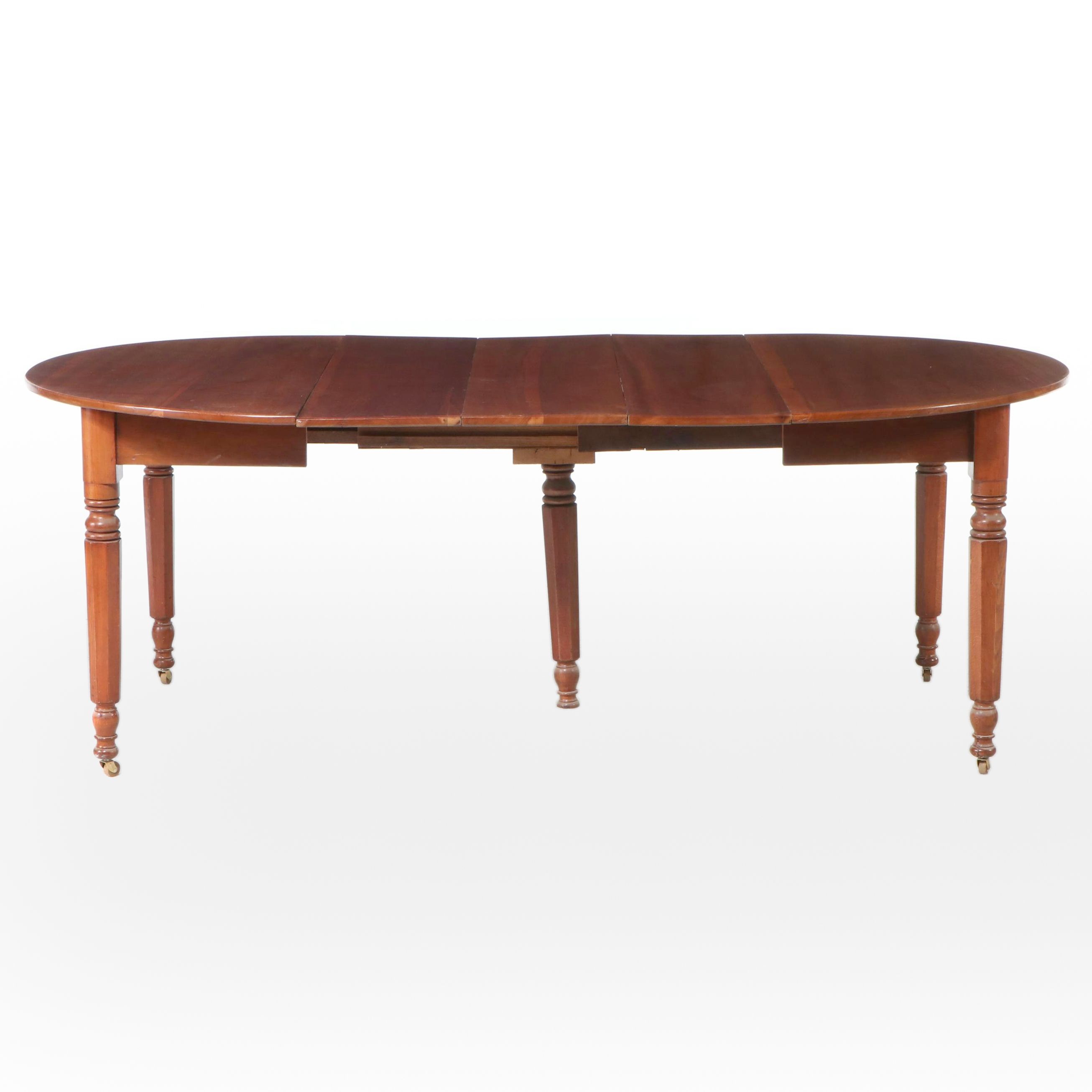 American Colonial Style Cherry Dining Table, Early to Mid-20th Century