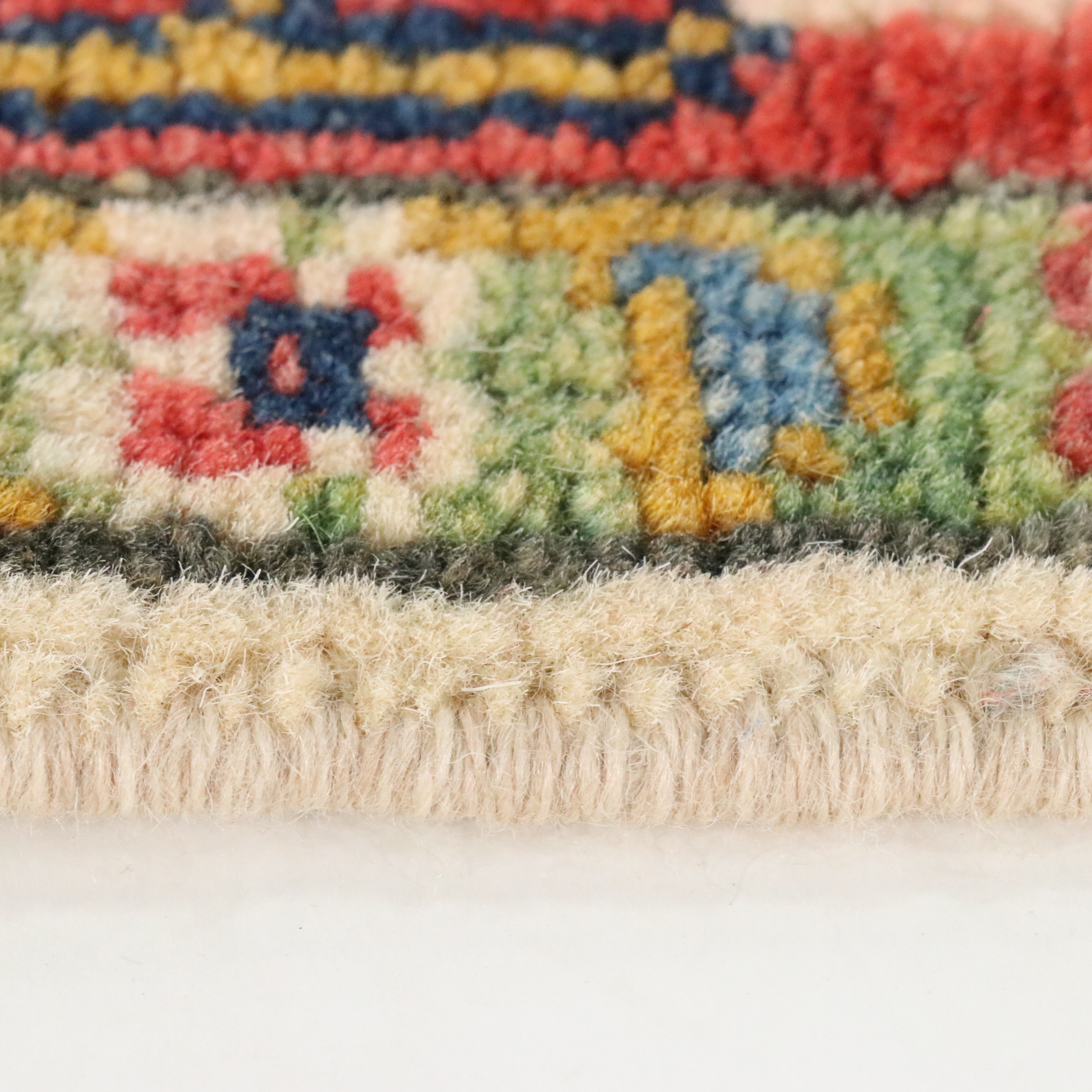 2' x 3'1 Hand-Knotted Afghan Kazak Accent Rug