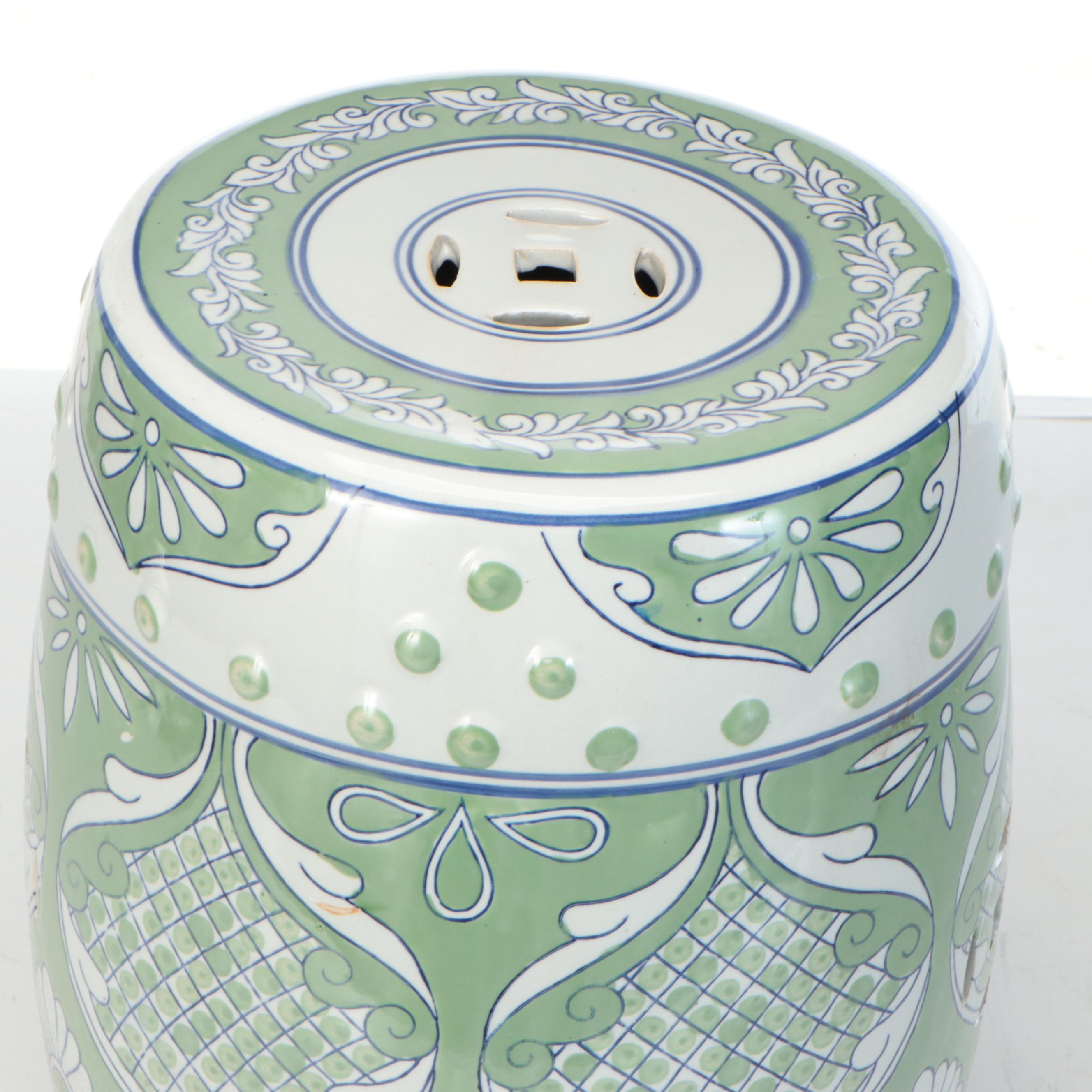 Chinese Hand-Decorated Ceramic Garden Stool