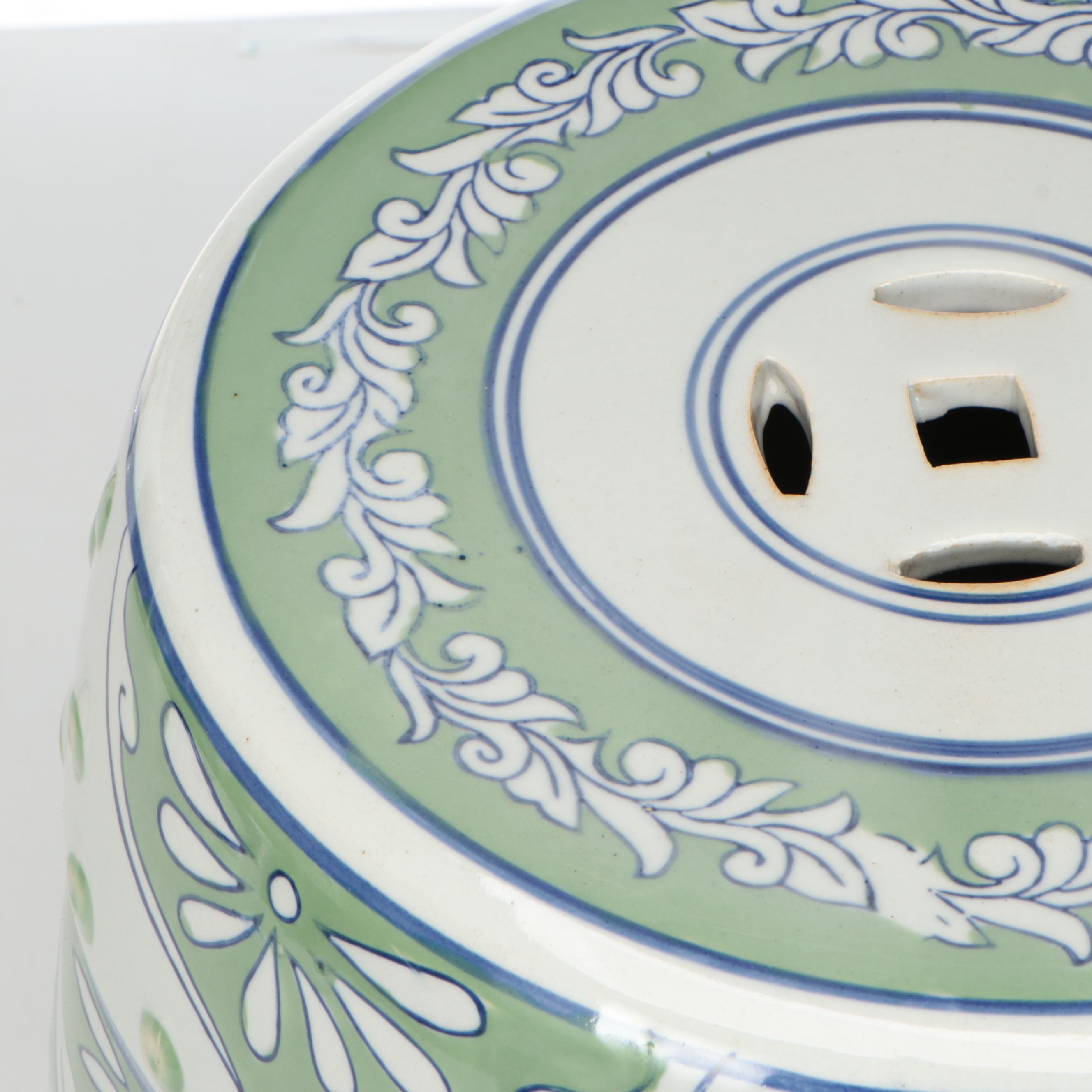 Chinese Hand-Decorated Ceramic Garden Stool