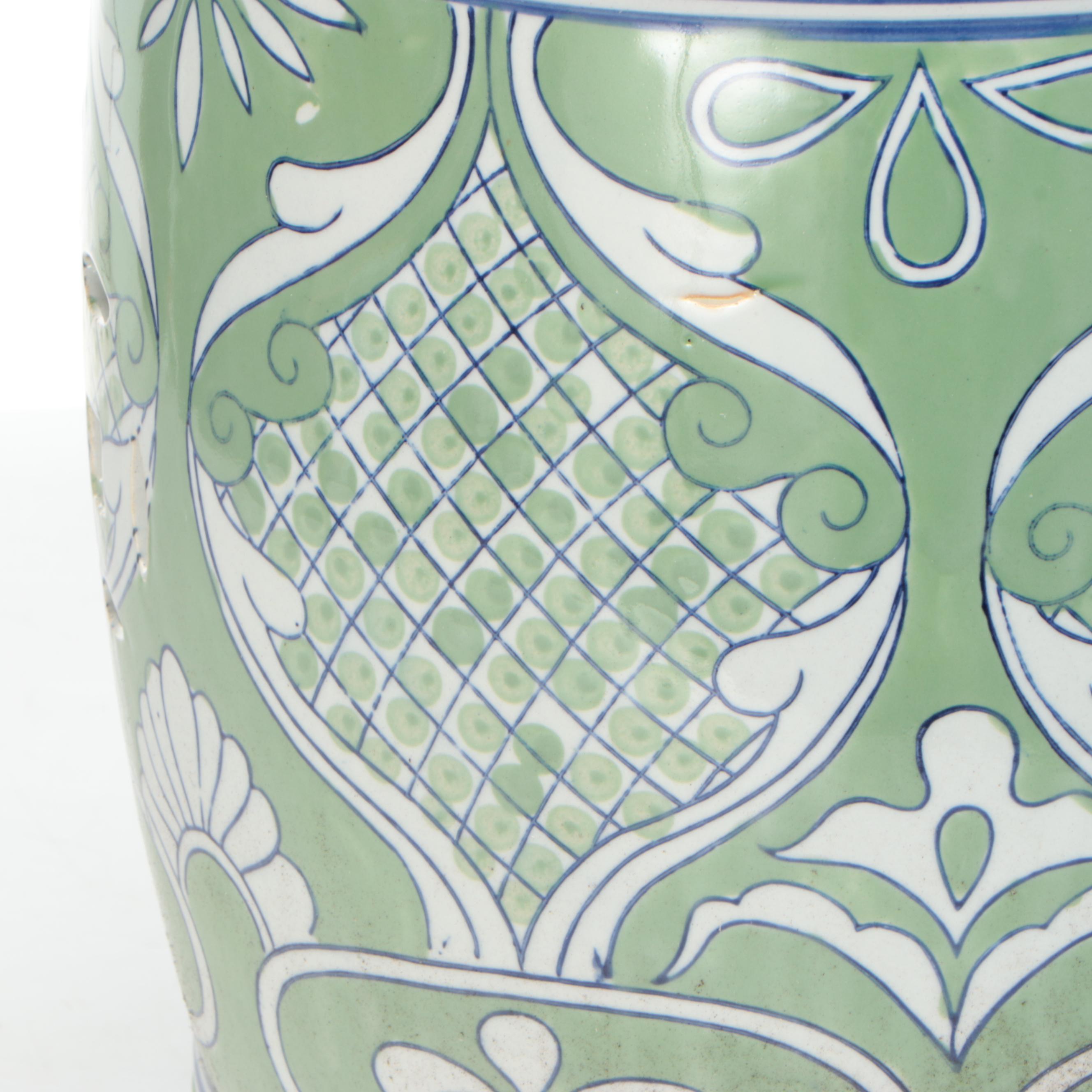 Chinese Hand-Decorated Ceramic Garden Stool