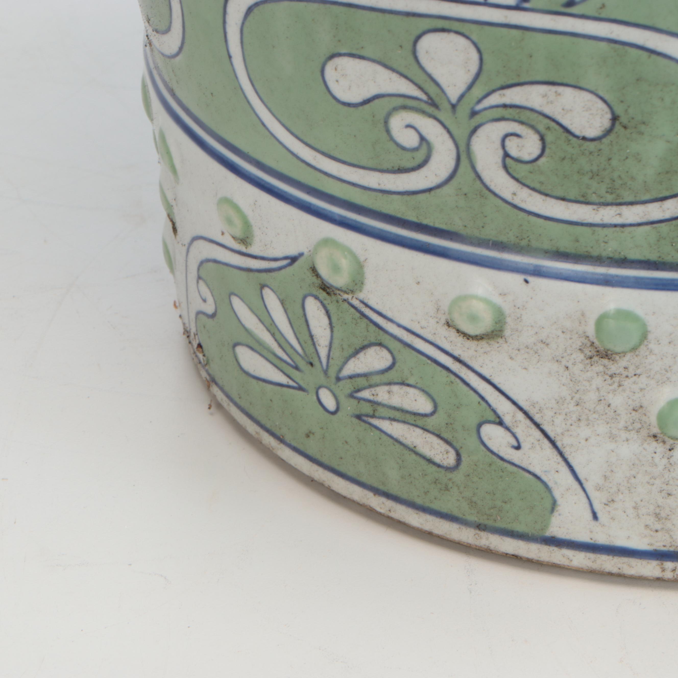 Chinese Hand-Decorated Ceramic Garden Stool