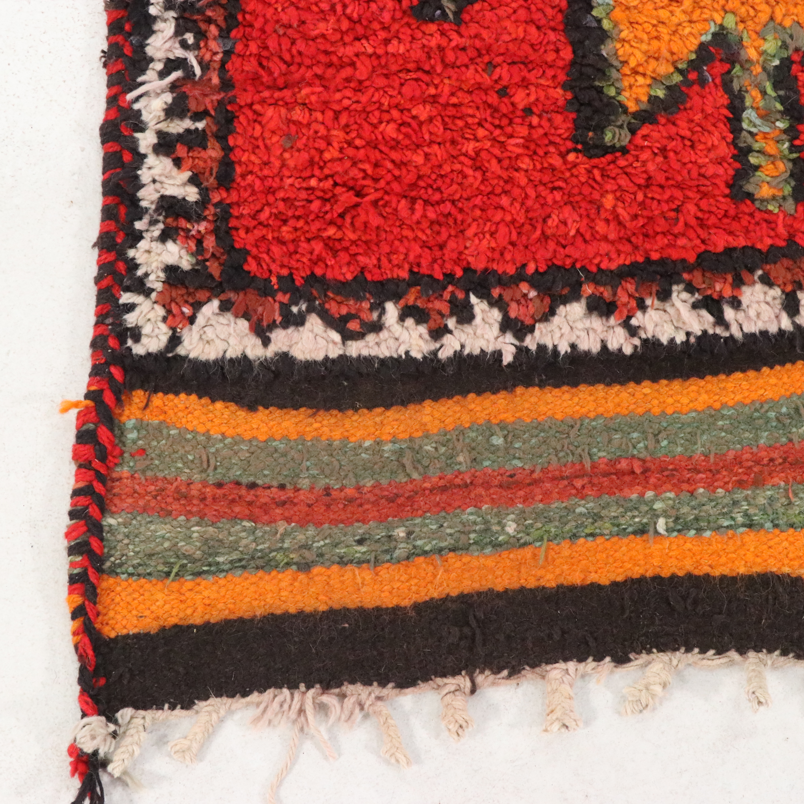 3'3 x 11'7 Hand-Knotted Moroccan Berber Long Rug