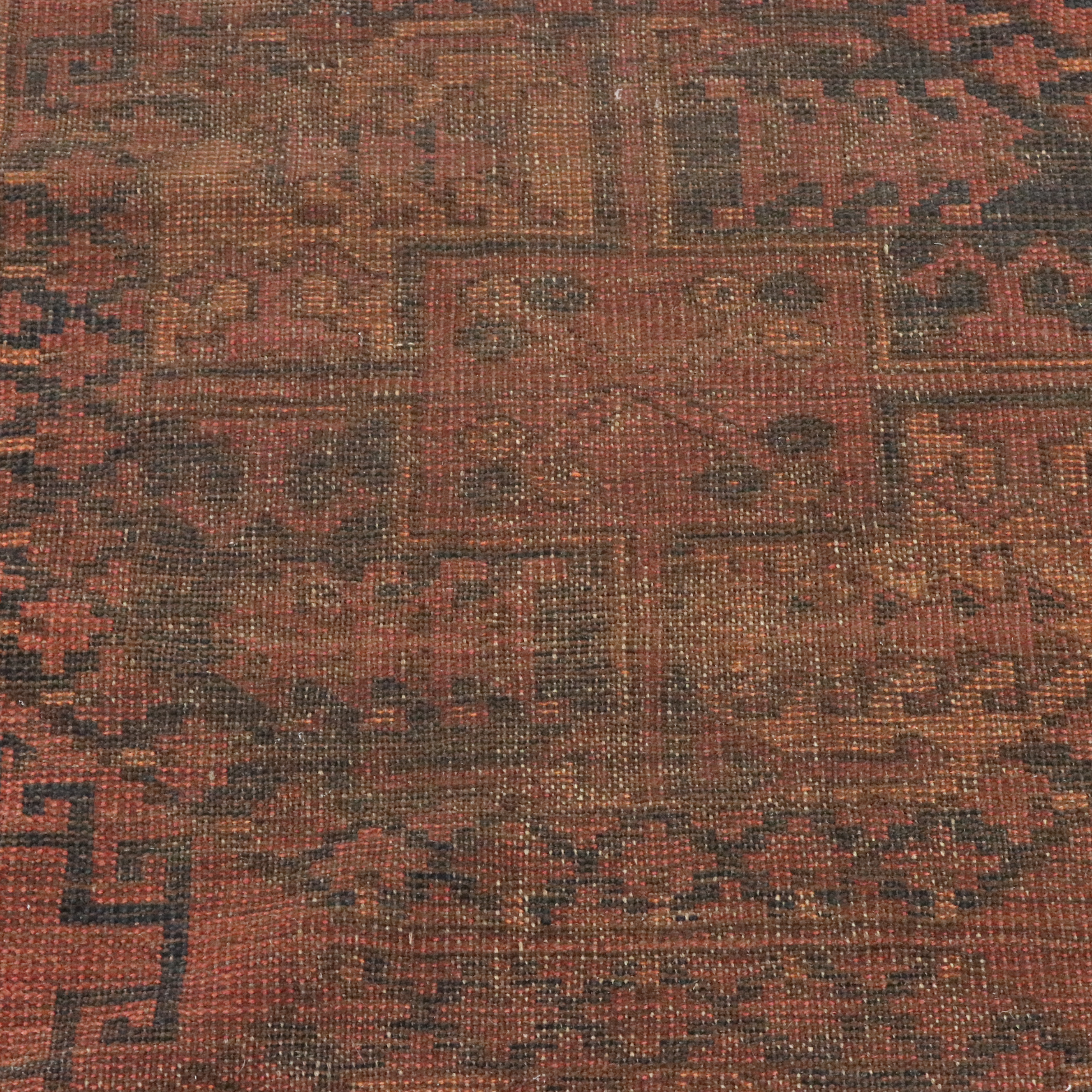 7'7 x 11' Hand-Knotted Afghan Turkmen Area Rug