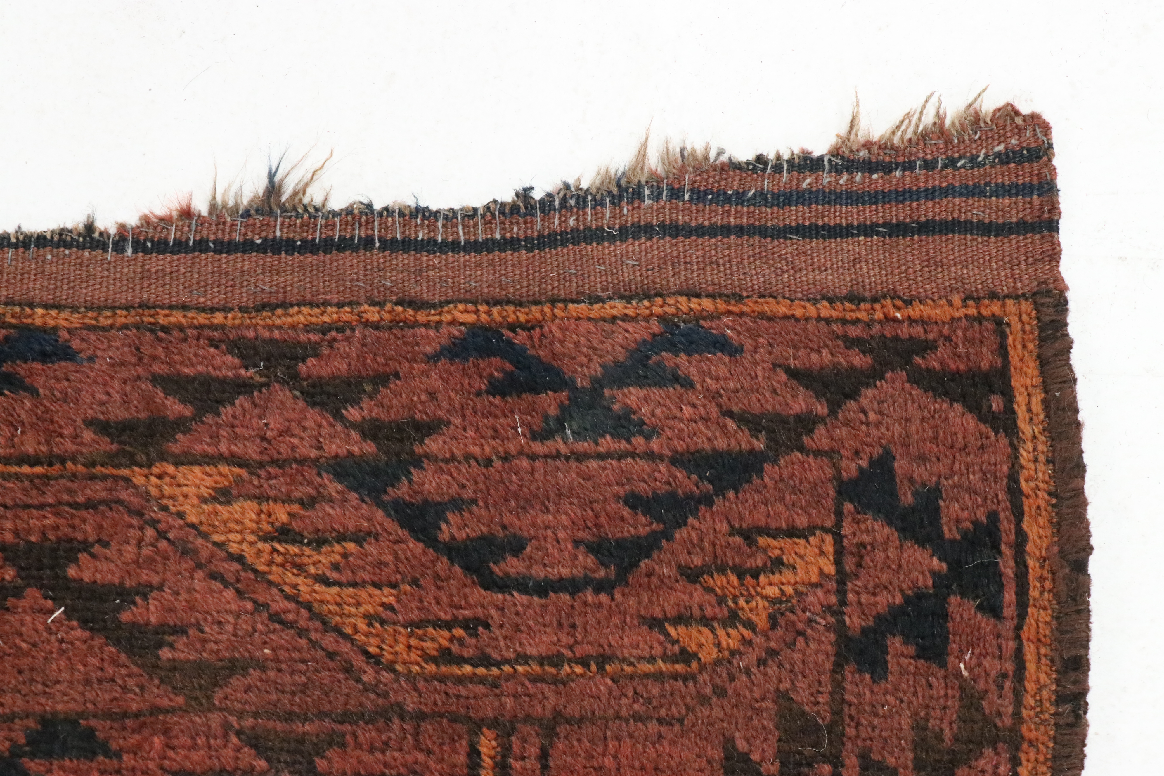 7'7 x 11' Hand-Knotted Afghan Turkmen Area Rug