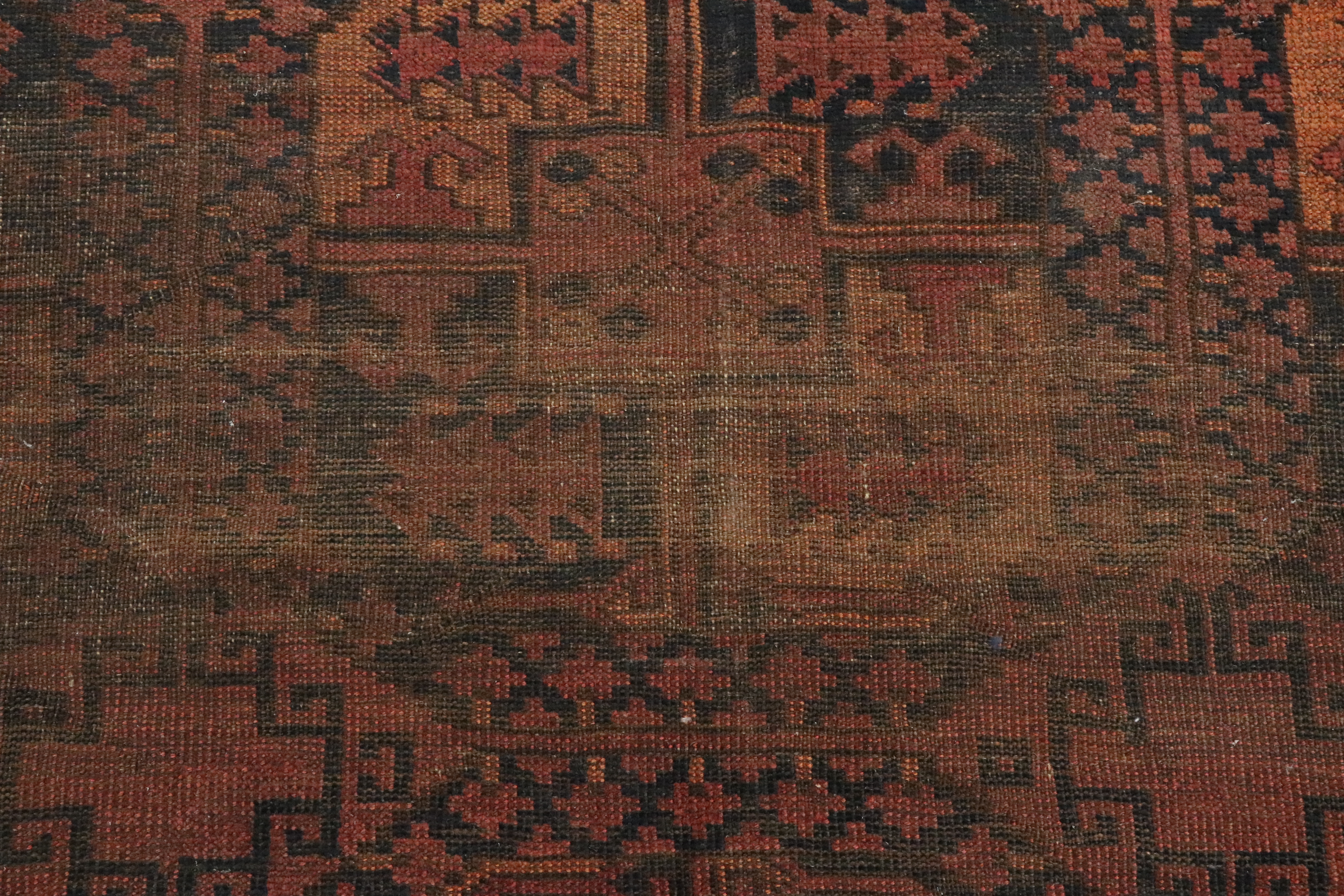 7'7 x 11' Hand-Knotted Afghan Turkmen Area Rug