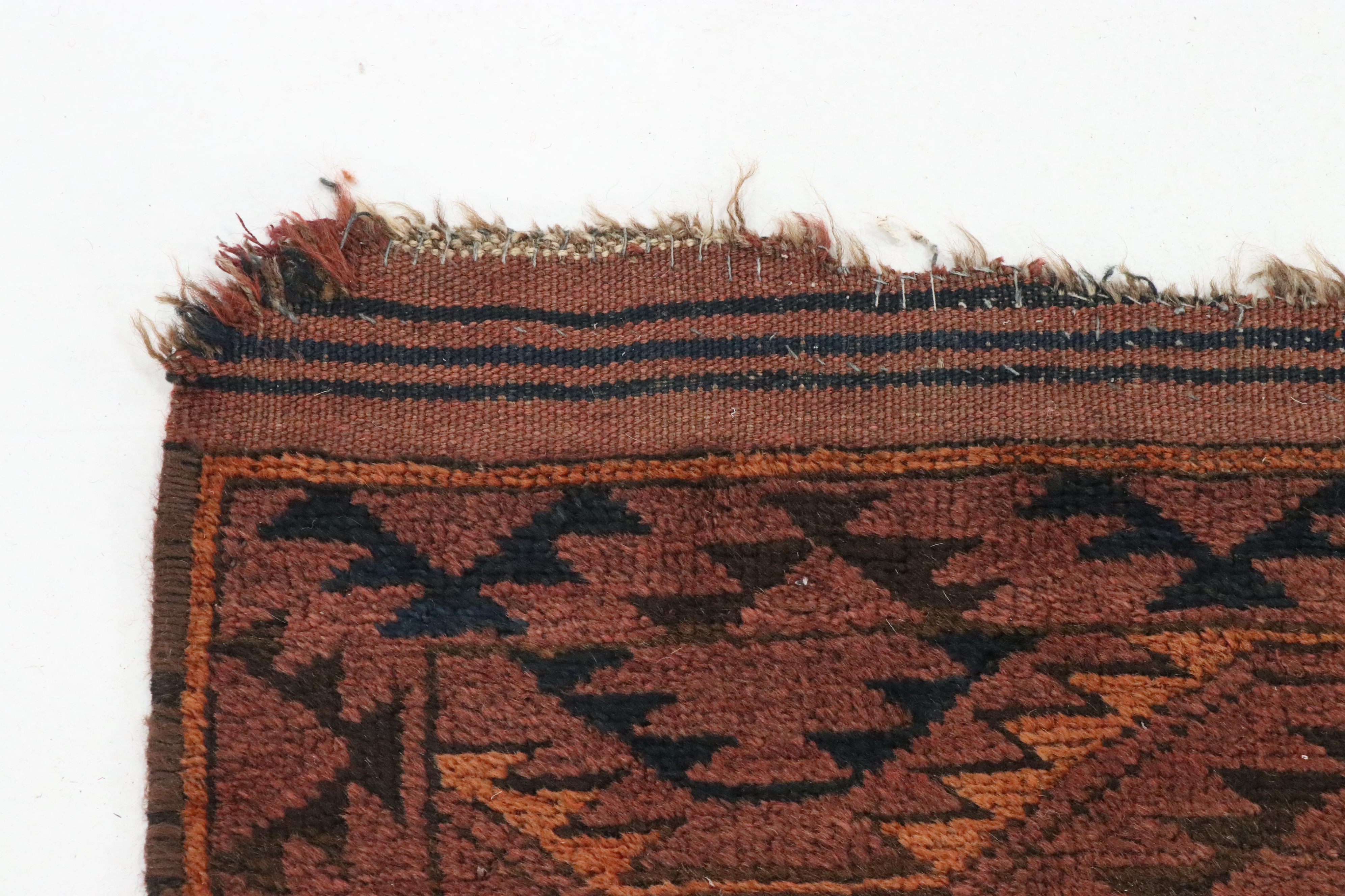 7'7 x 11' Hand-Knotted Afghan Turkmen Area Rug