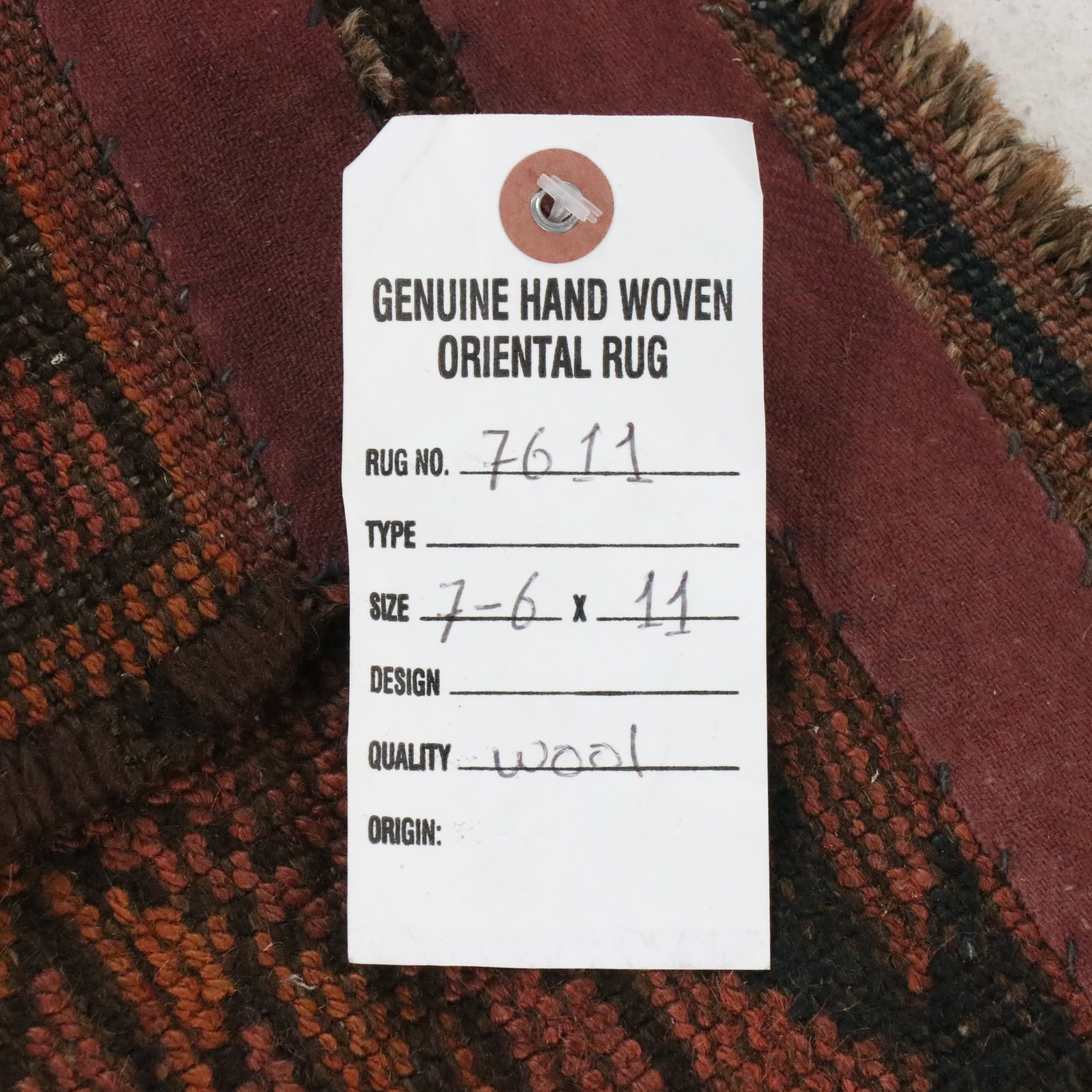 7'7 x 11' Hand-Knotted Afghan Turkmen Area Rug