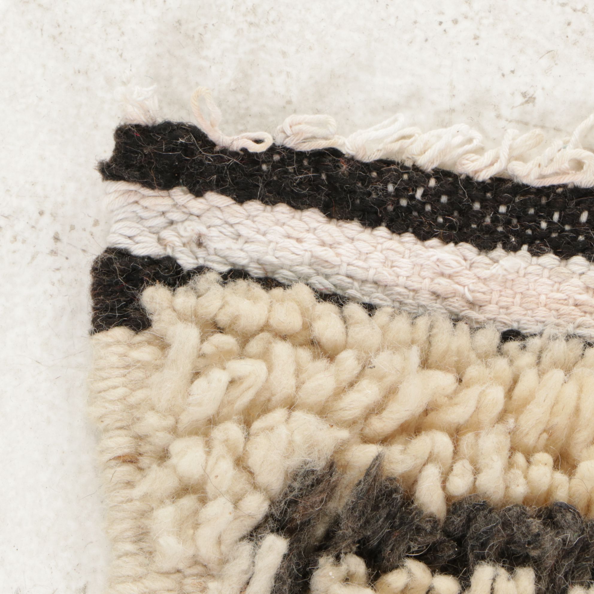 Three Hand-Knotted and Handwoven Moroccan Berber Accent Rugs