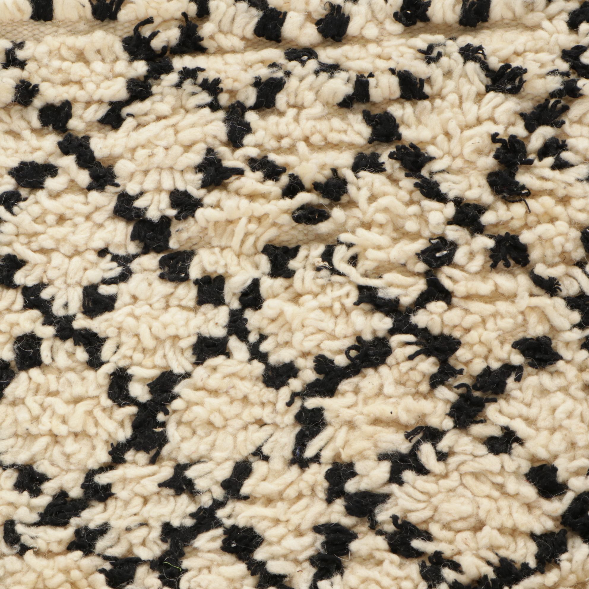 Three Hand-Knotted and Handwoven Moroccan Berber Accent Rugs