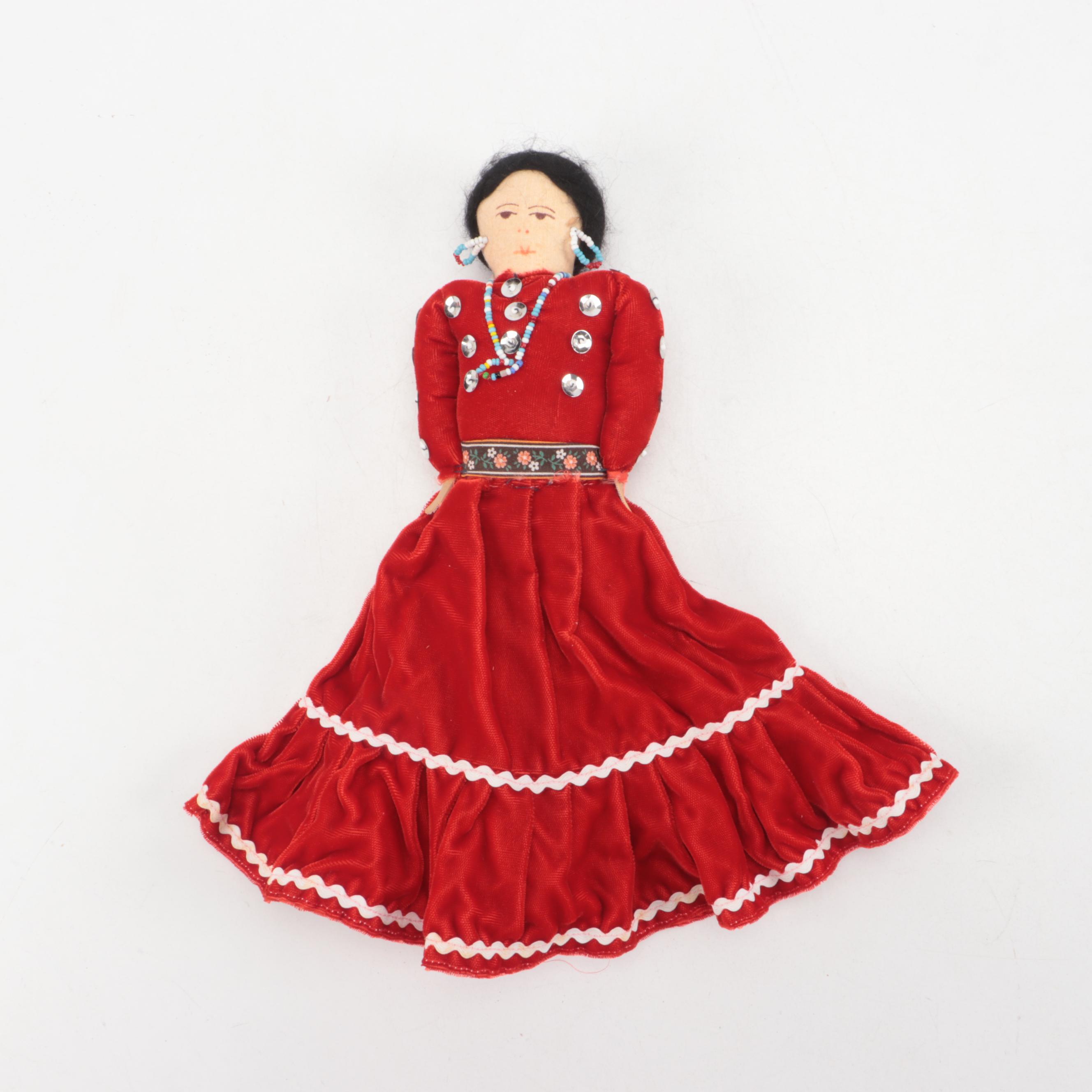 Handmade Navajo Cloth Dolls, Mid to Late 20th Century