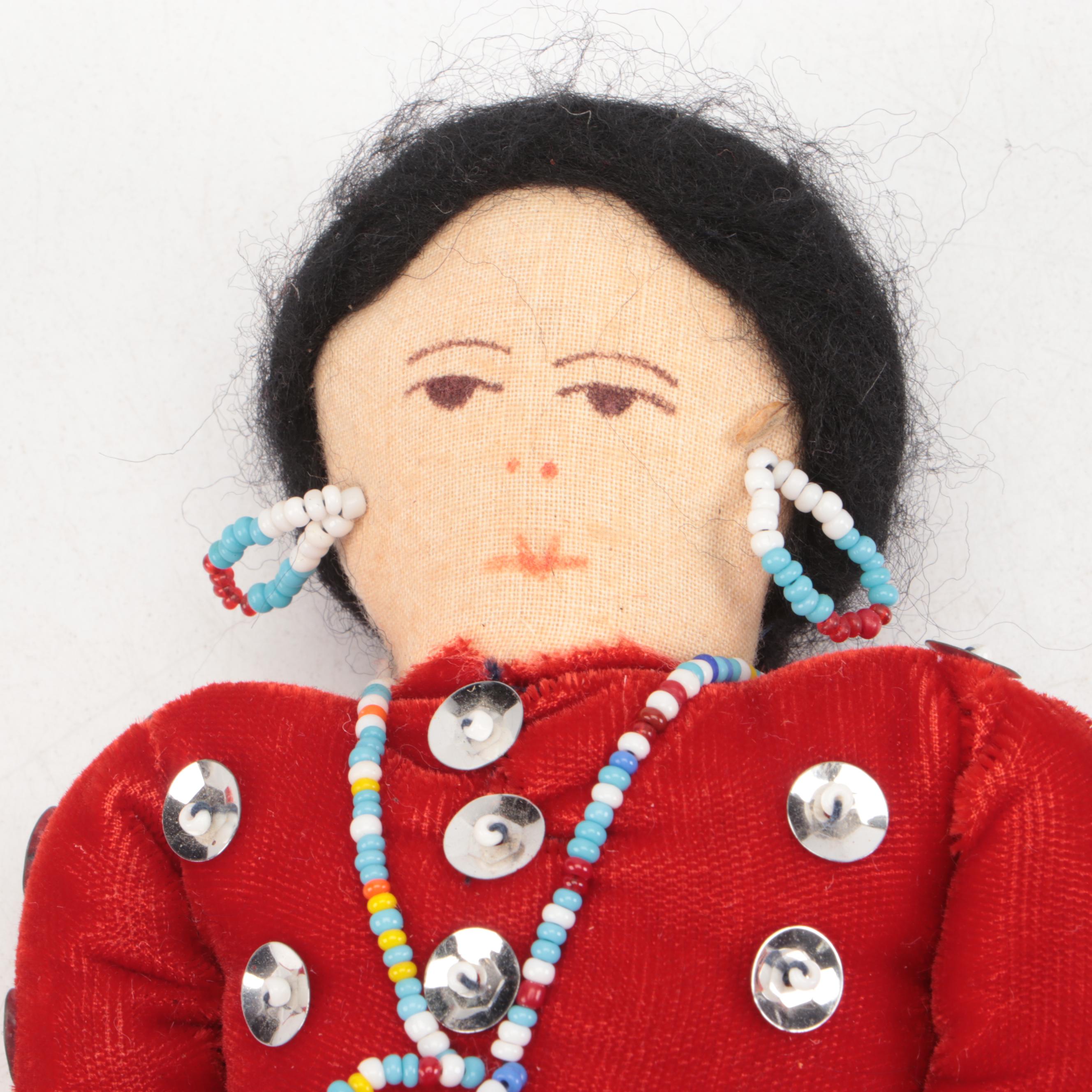 Handmade Navajo Cloth Dolls, Mid to Late 20th Century