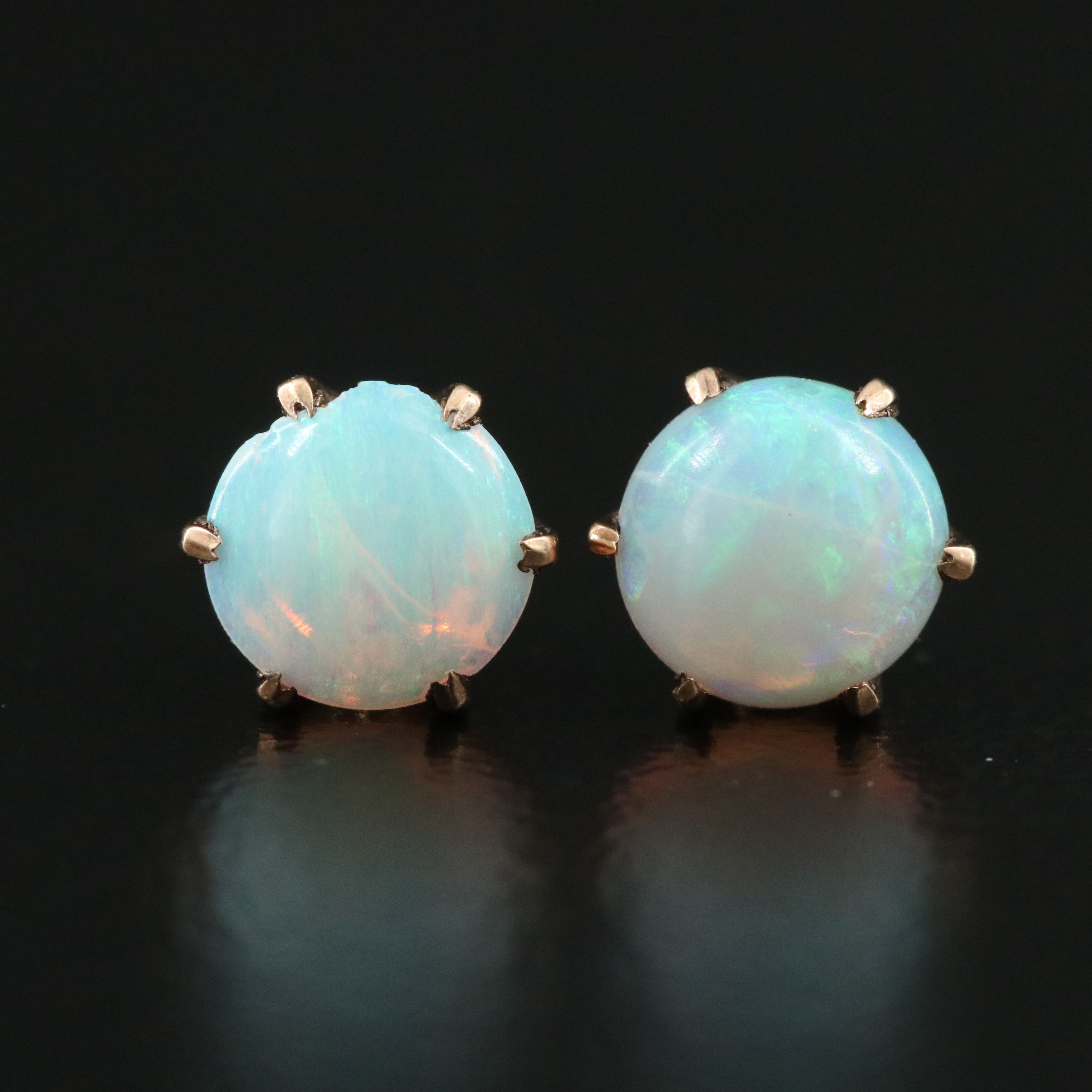 10K Opal Earrings