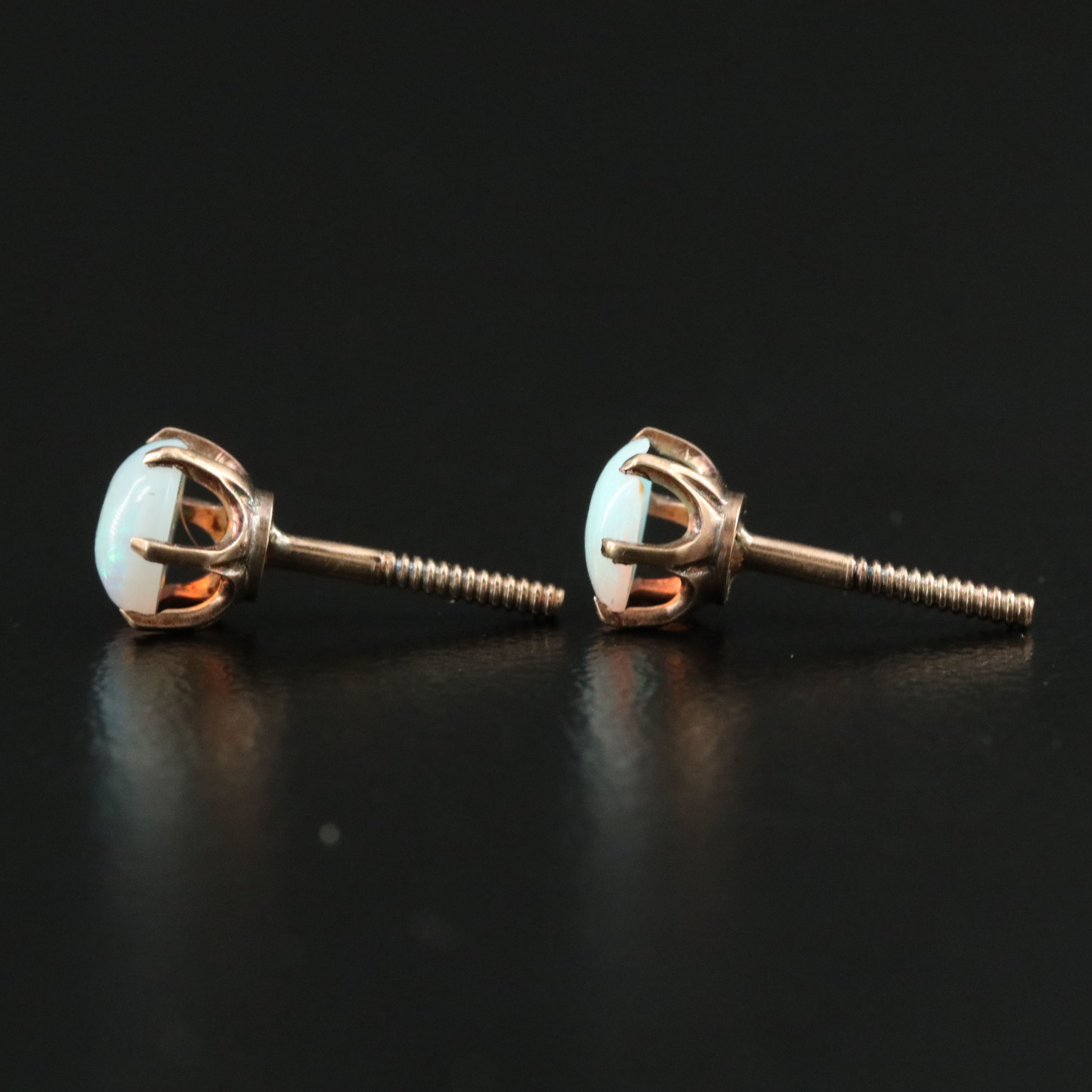 10K Opal Earrings