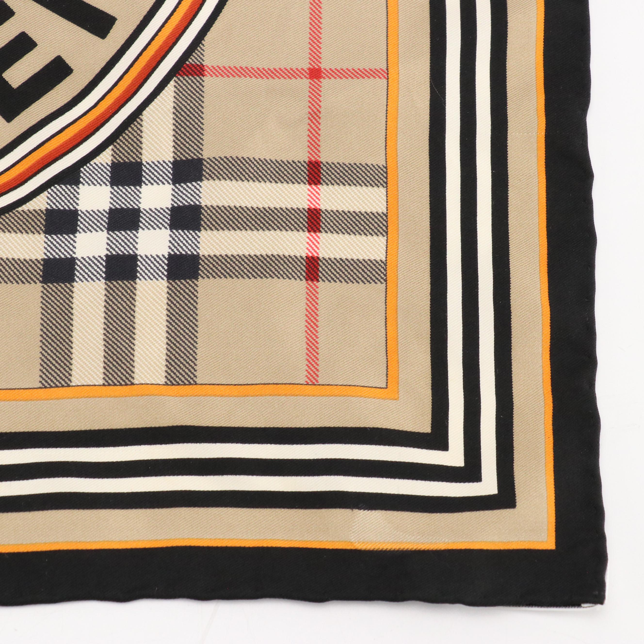 Burberry Montage Print Silk Twill Pocket Square