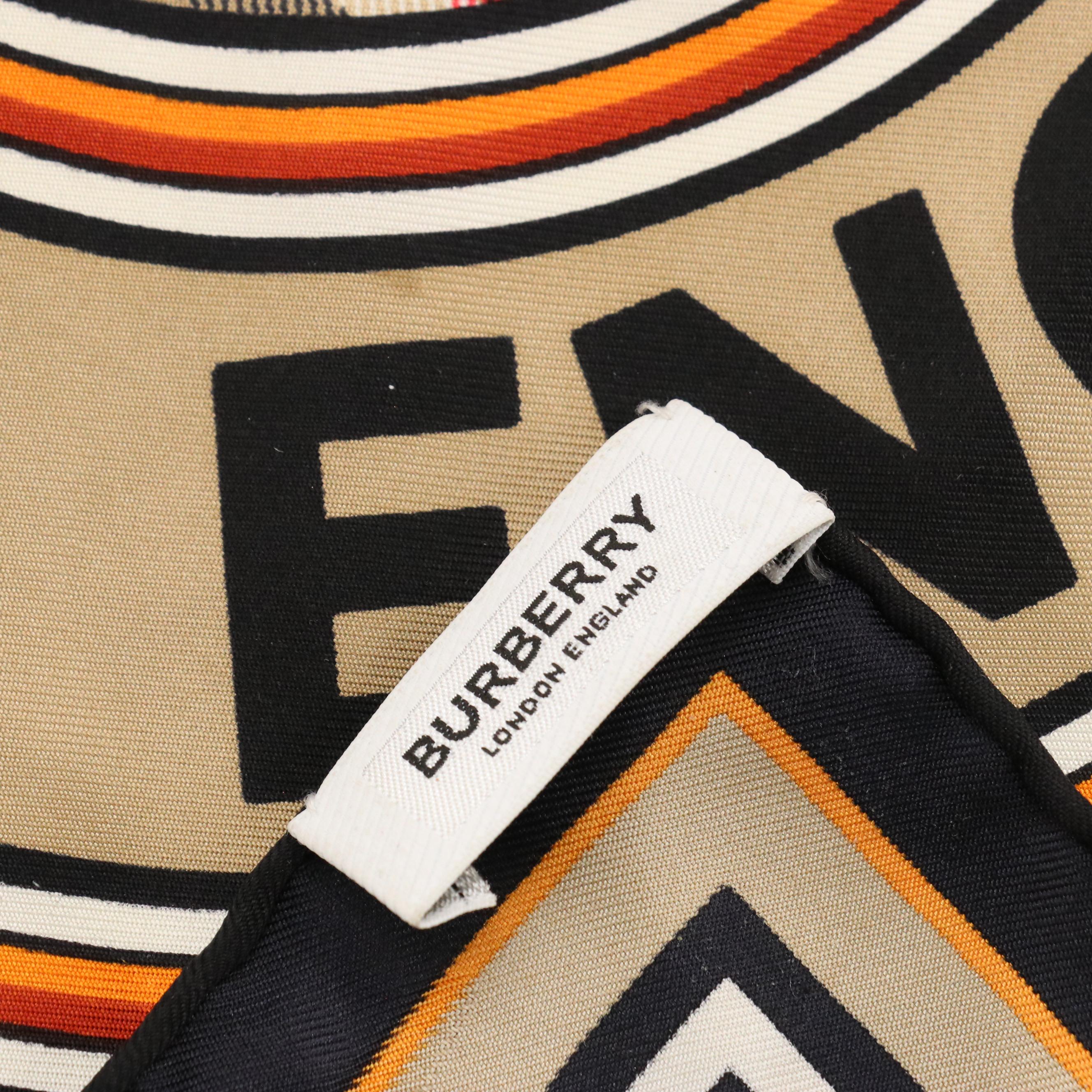 Burberry Montage Print Silk Twill Pocket Square