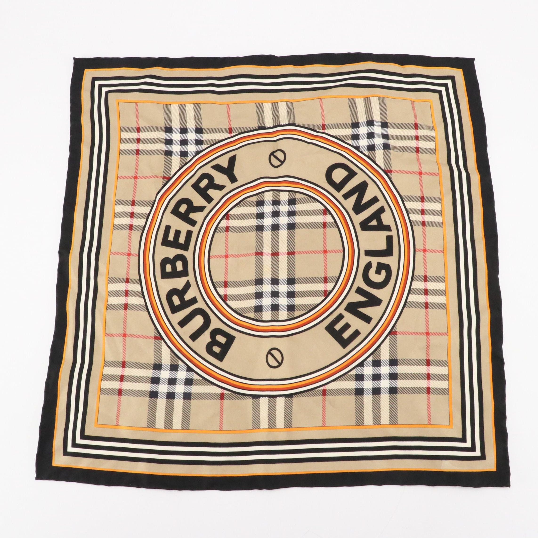 Burberry Montage Print Silk Twill Pocket Square
