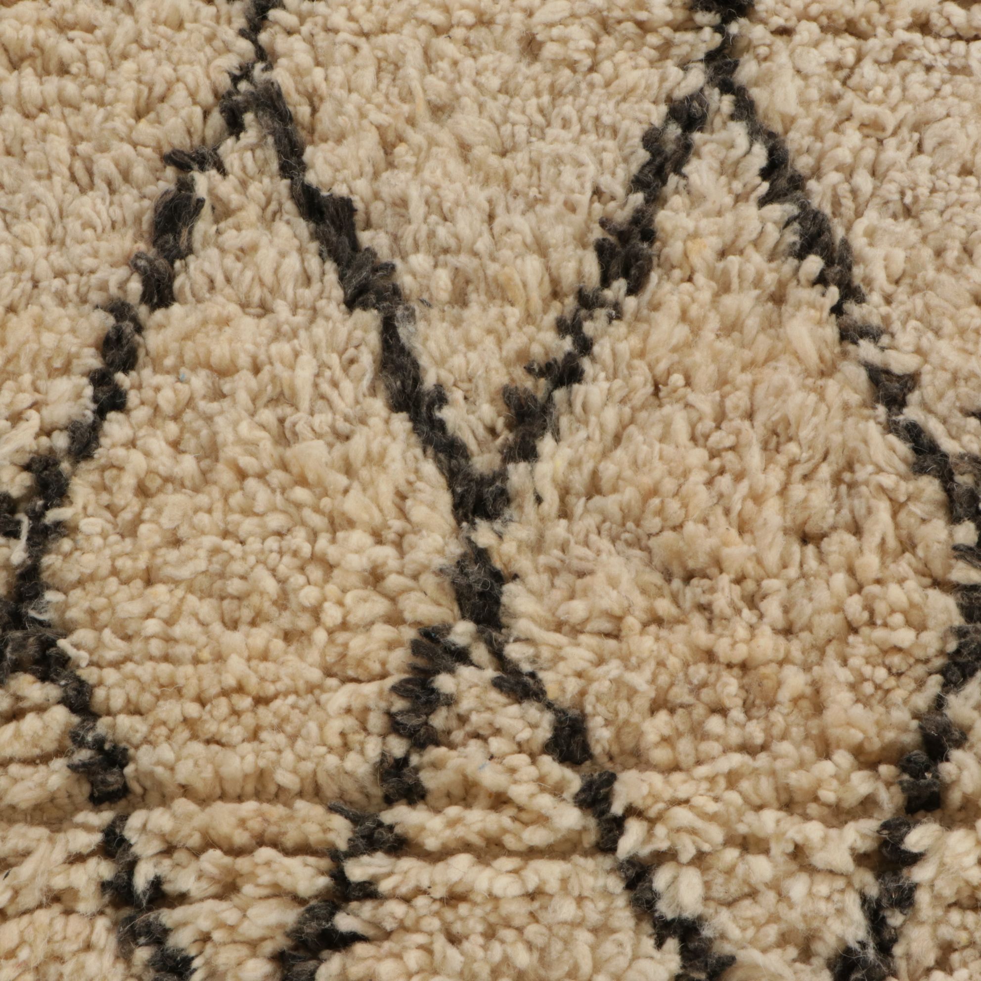 Three Handwoven and Hand-Knotted Moroccan Berber Accent Rugs