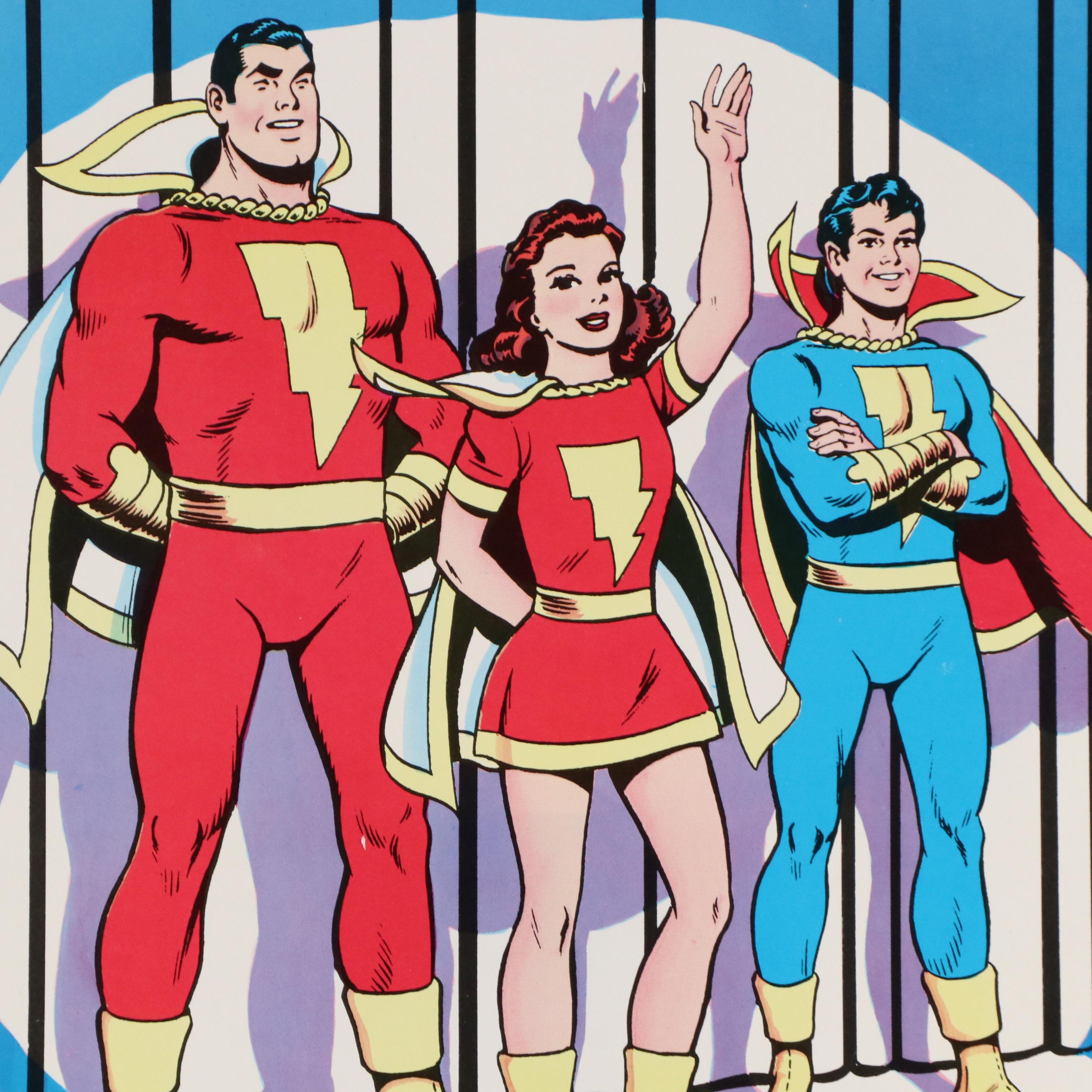 DC Comics Lithograph of The Shazam Family