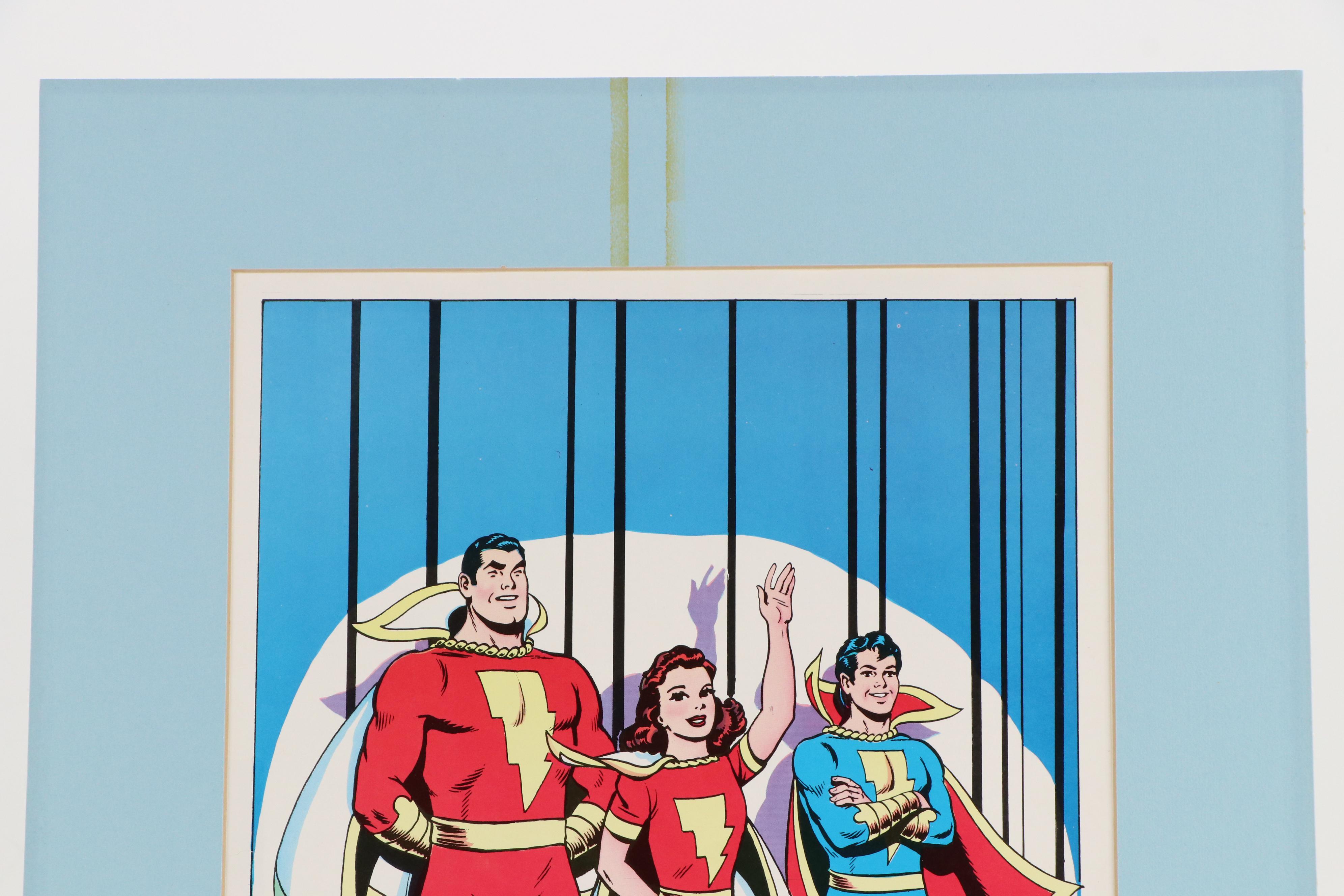 DC Comics Lithograph of The Shazam Family