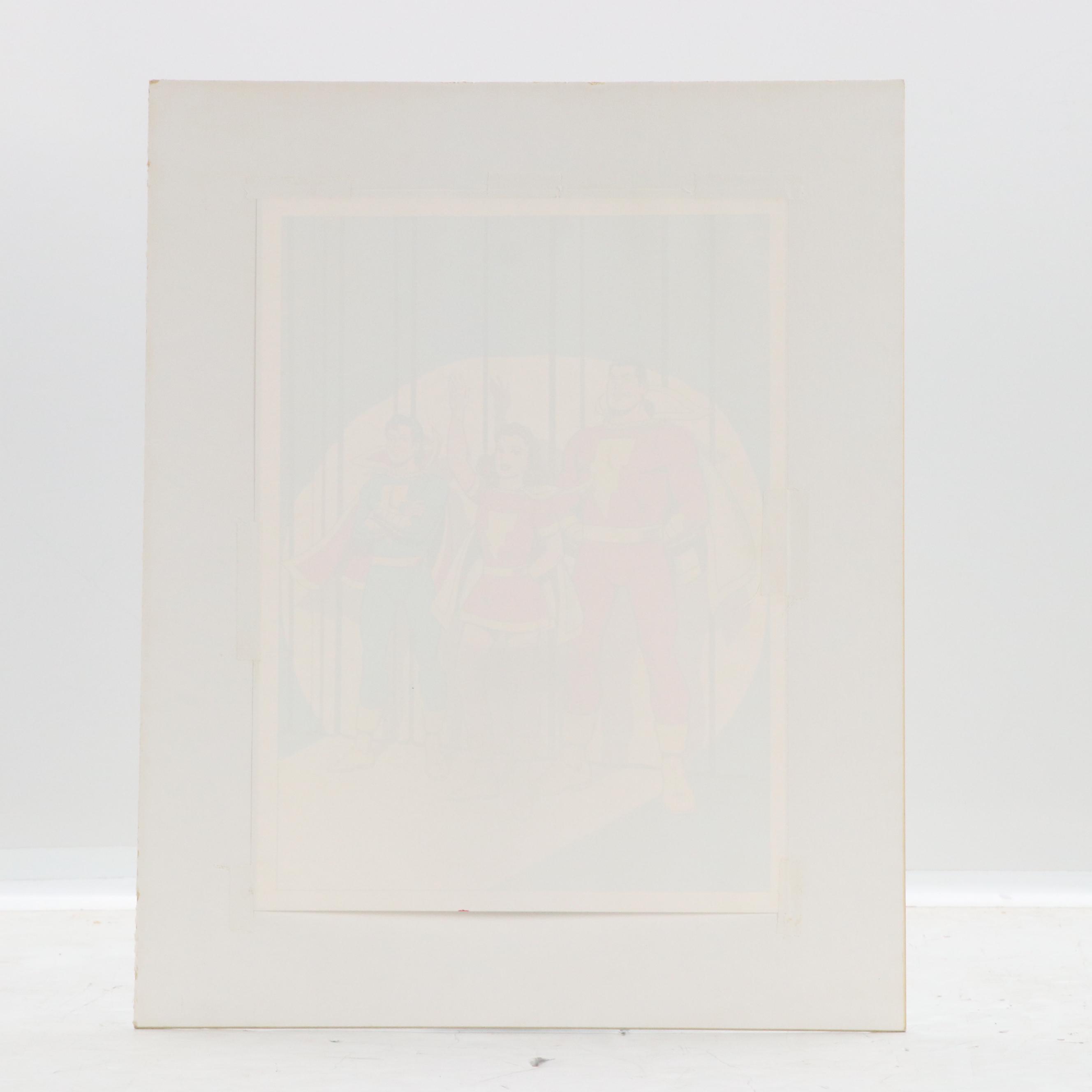 DC Comics Lithograph of The Shazam Family