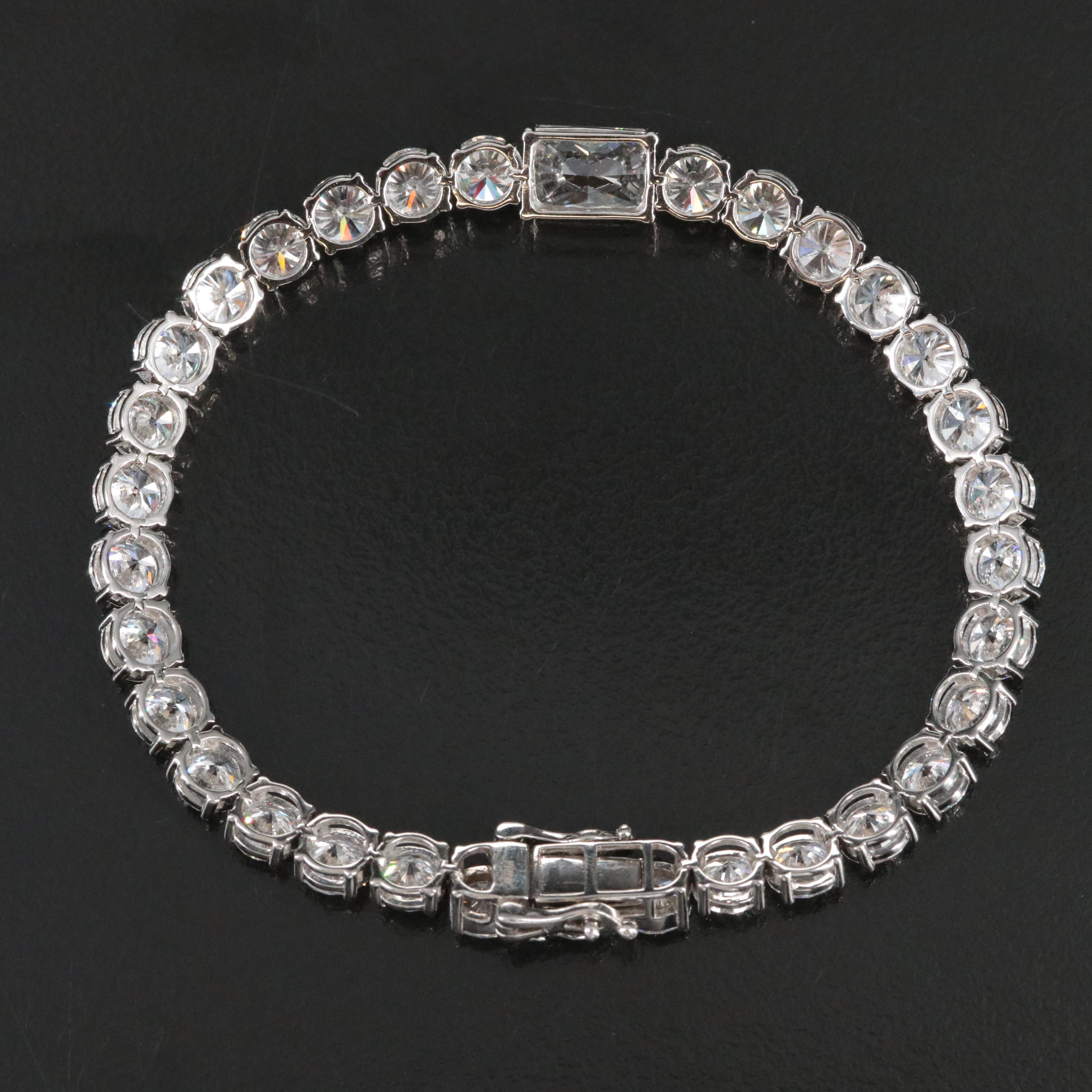 Platinum 19.17 CTW Lab Grown Diamond Line Bracelet with IGI Report