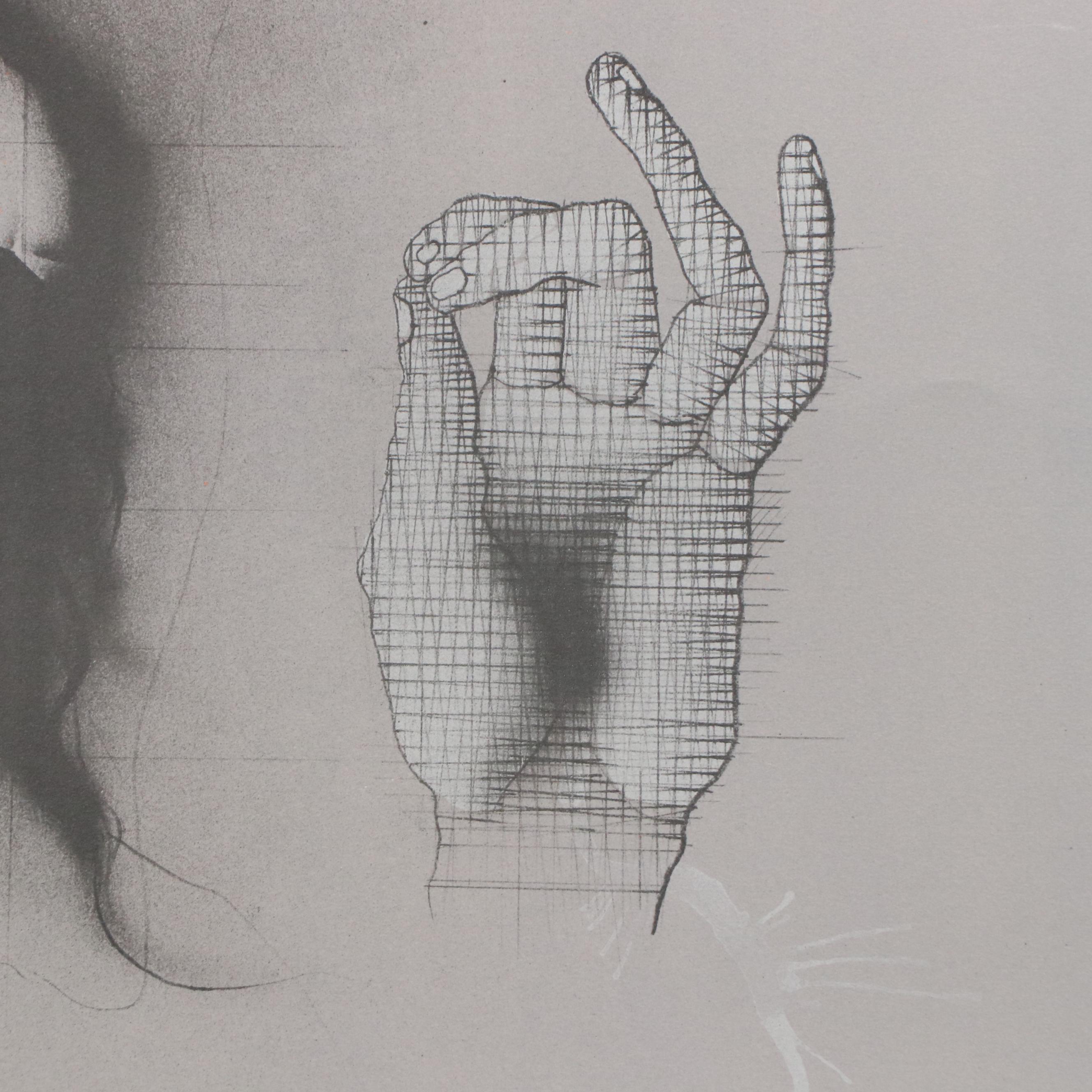 Paul Wunderlich Lithograph "The Young Dürer, His Hand and His Pillow," 1970