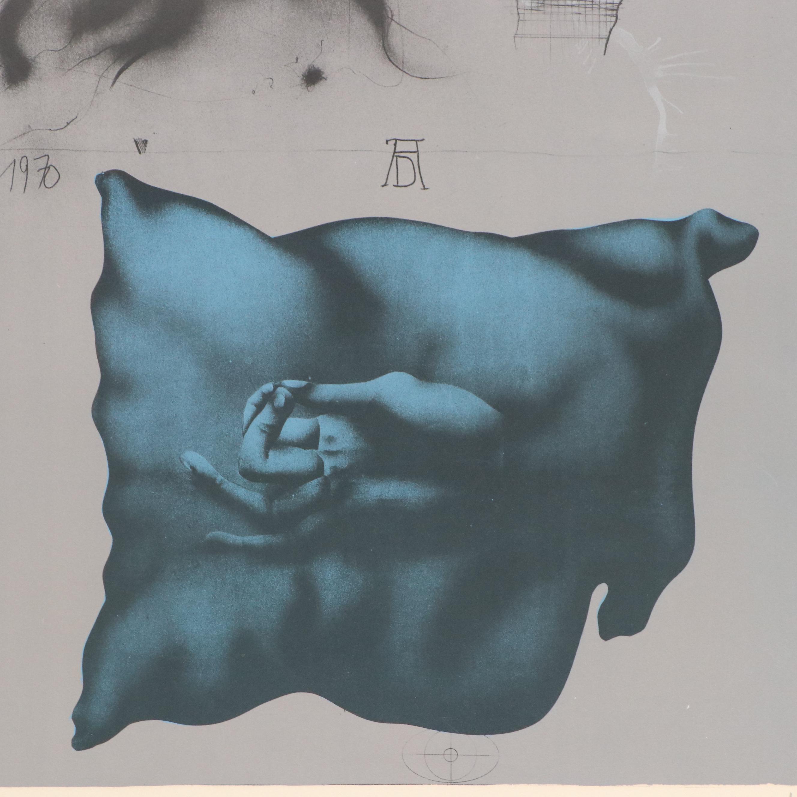 Paul Wunderlich Lithograph "The Young Dürer, His Hand and His Pillow," 1970
