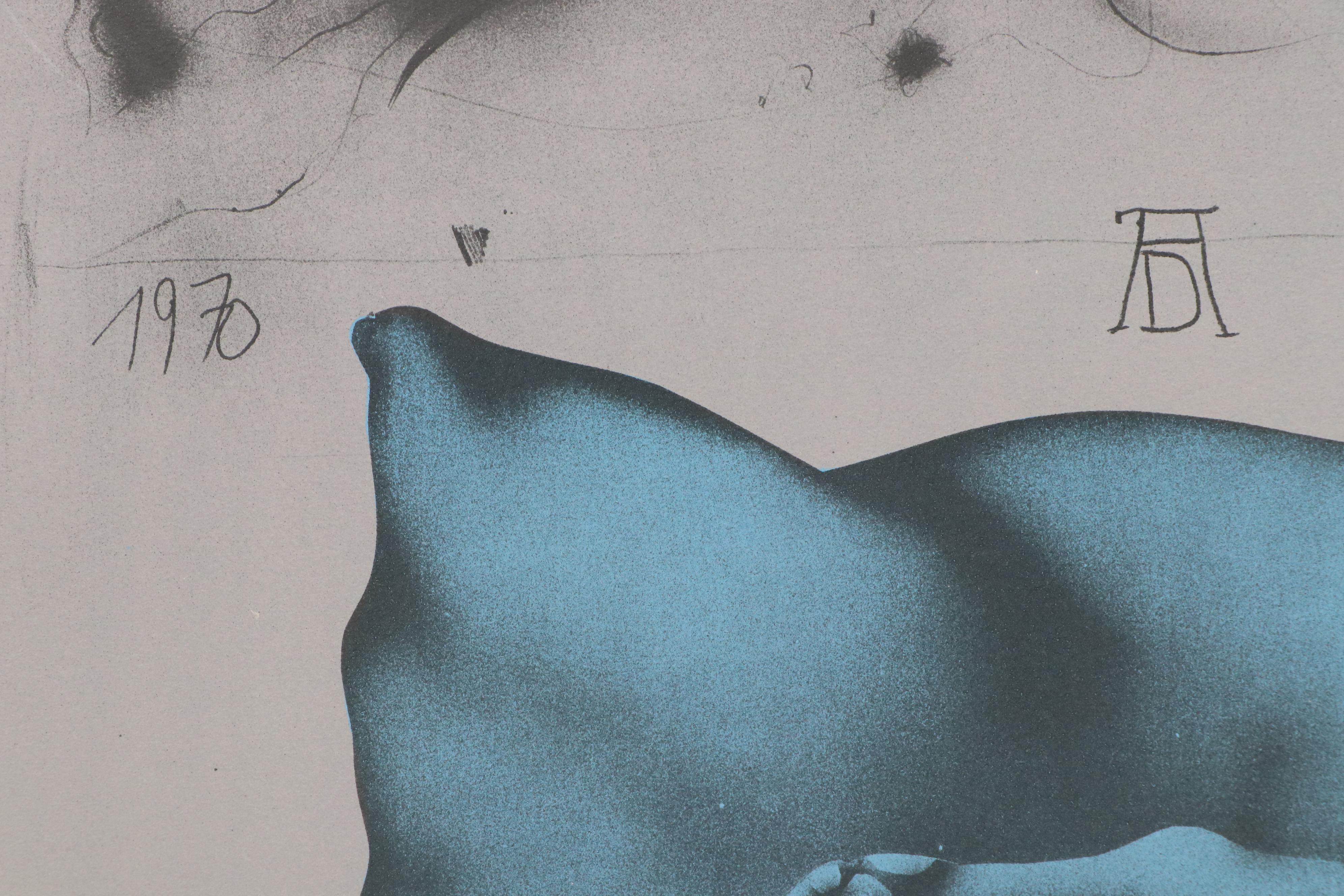 Paul Wunderlich Lithograph "The Young Dürer, His Hand and His Pillow," 1970