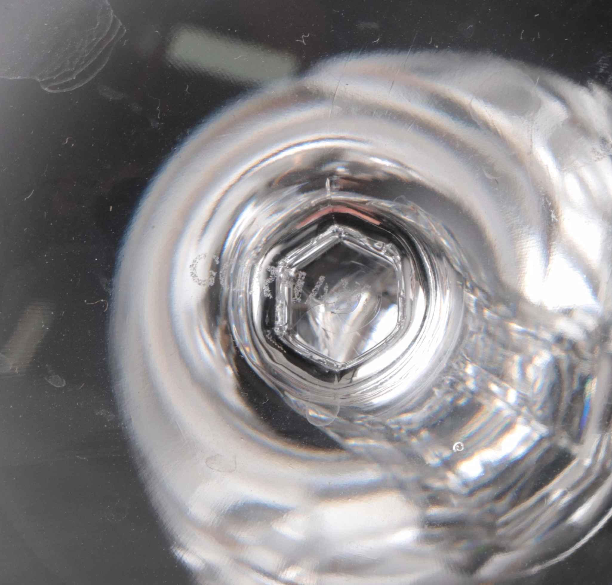 Gorham "Lady Anne Gold" Crystal Wine Glasses, Late 20th/Early 21st C.