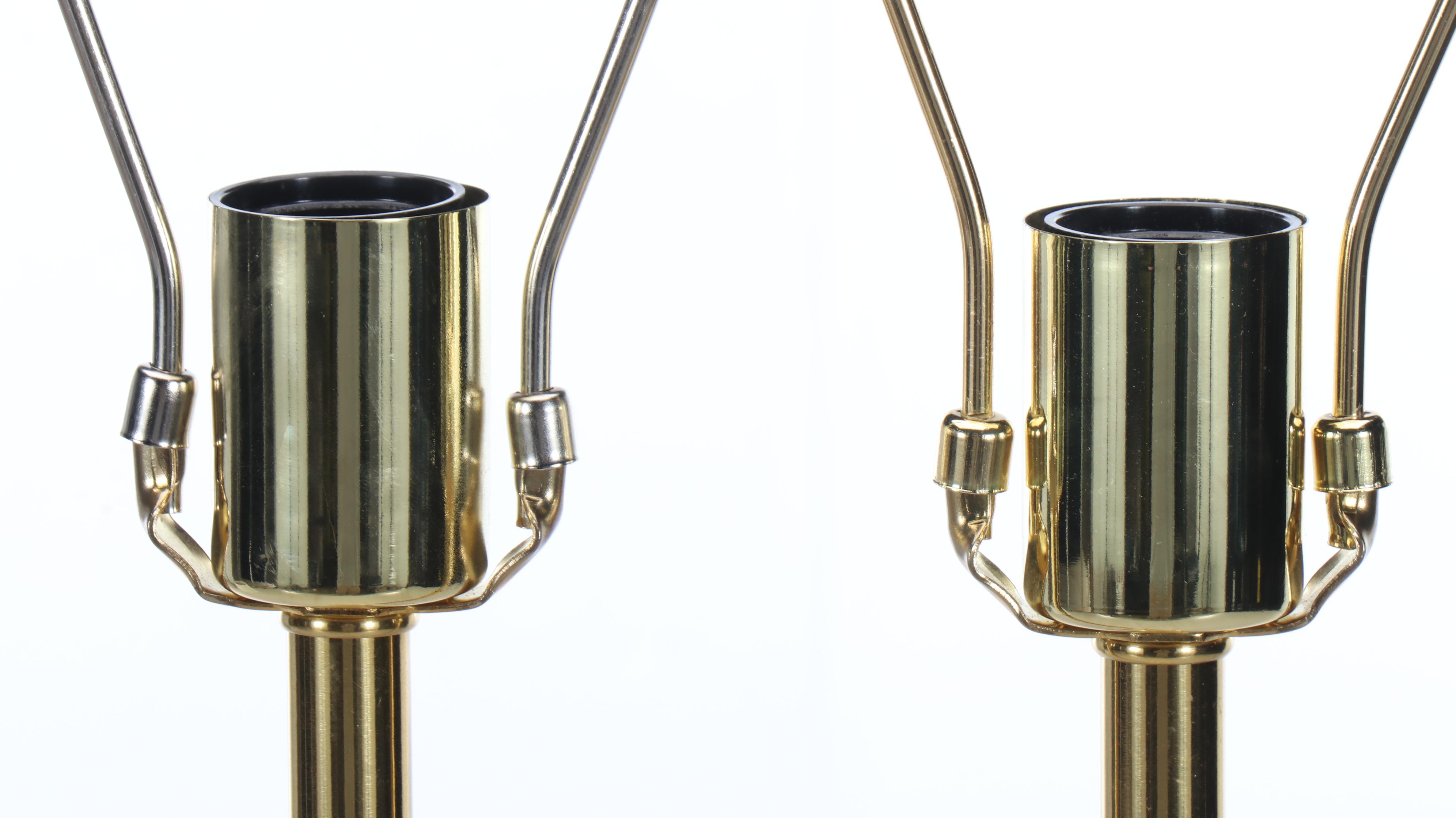 Glossy Gold Finish Teardrop Table Lamps with Silk Blend Shades