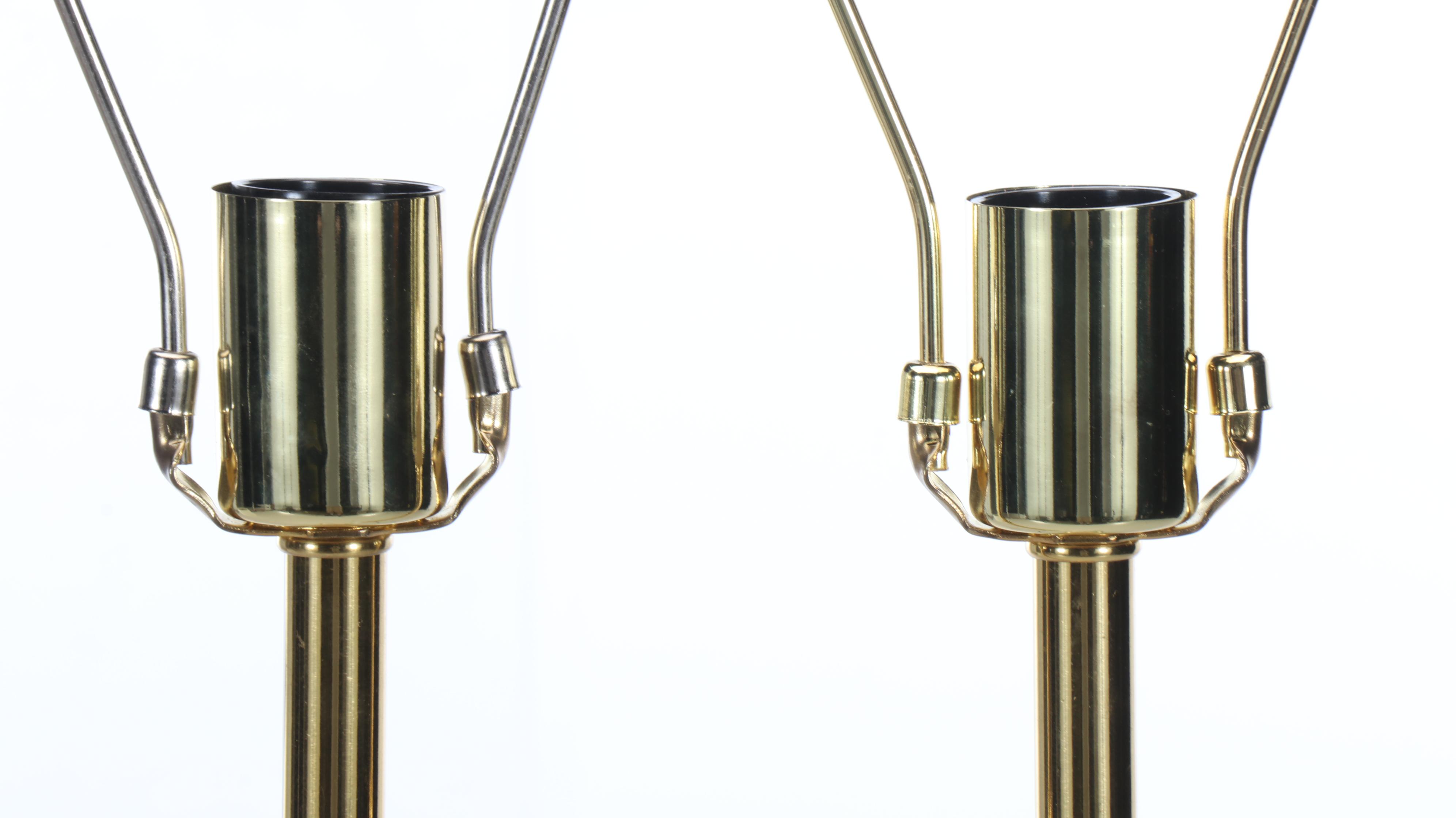 Glossy Gold Finish Teardrop Table Lamps with Silk Blend Shades