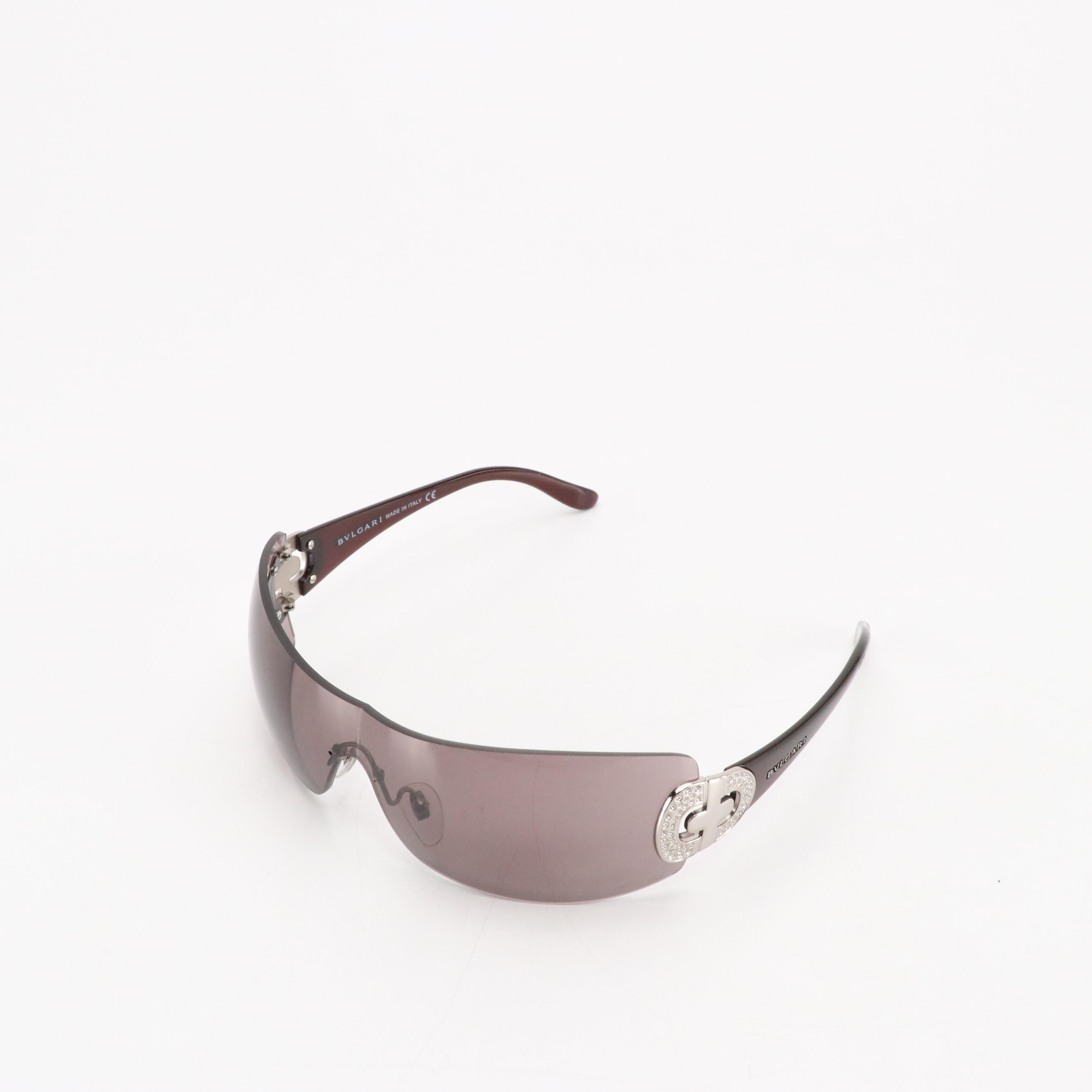 BVLGARI 8014B Crystal Shield Sunglasses with Case