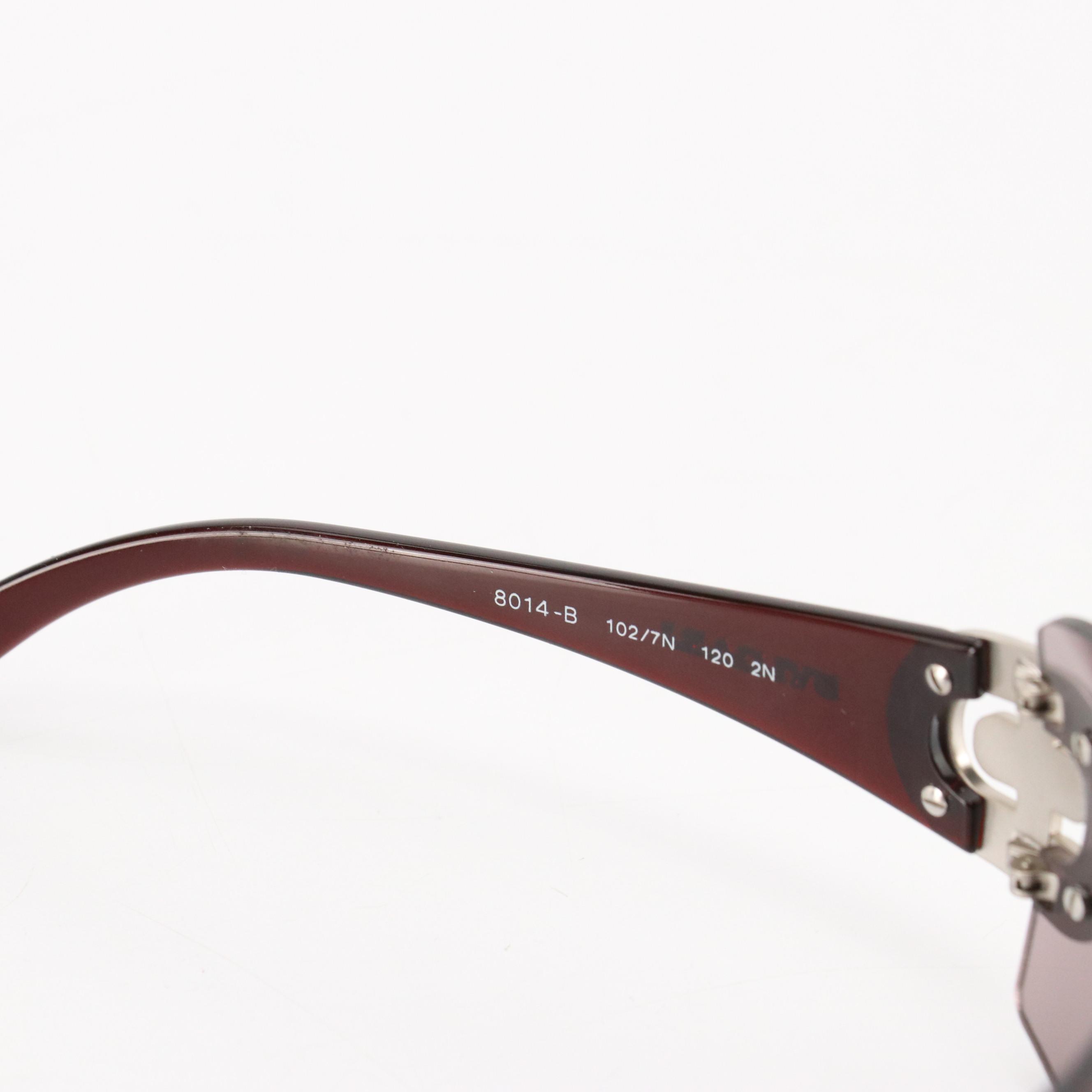 BVLGARI 8014B Crystal Shield Sunglasses with Case