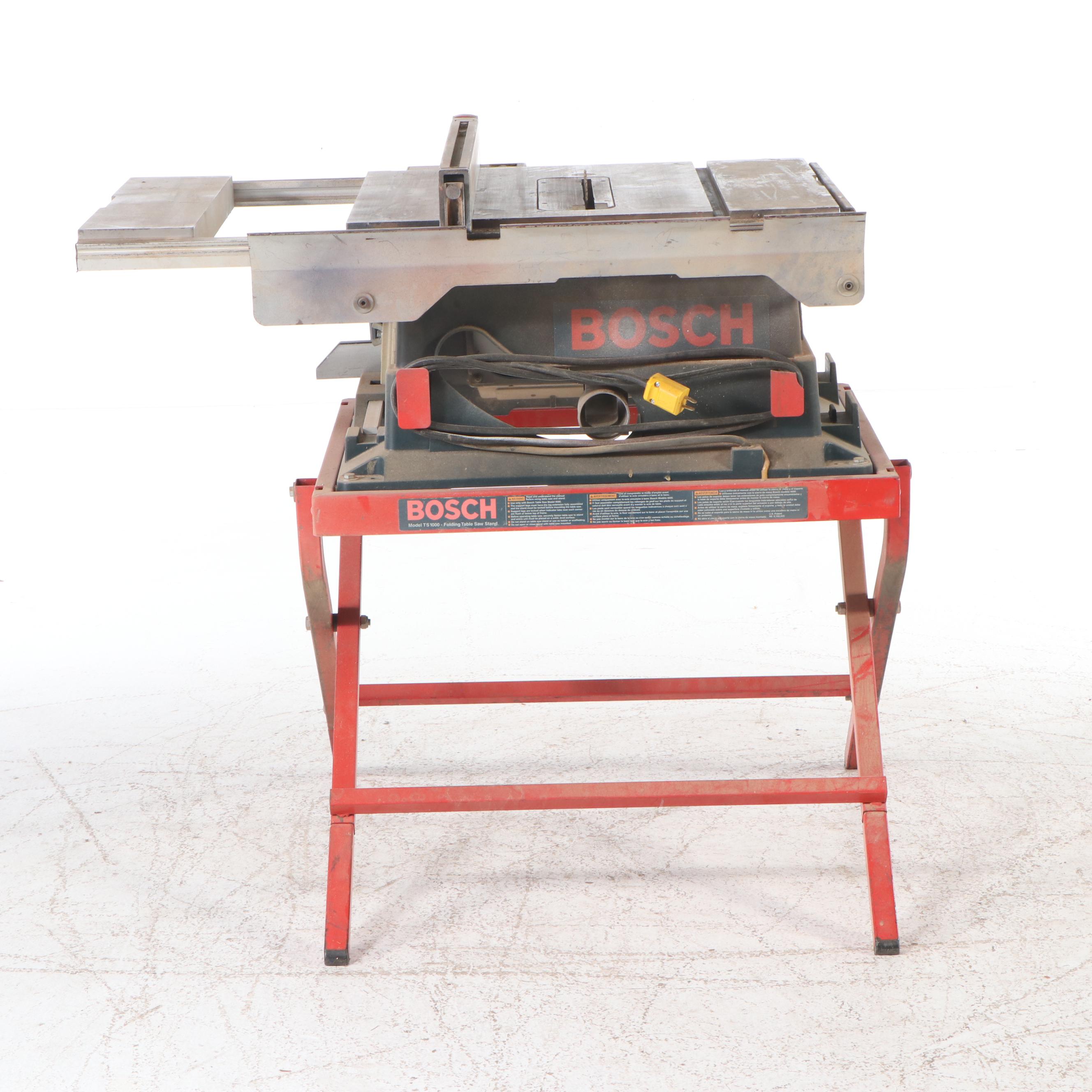 Bosch 4000 10" Table Saw and TS 1000 Folding Table Saw Stand