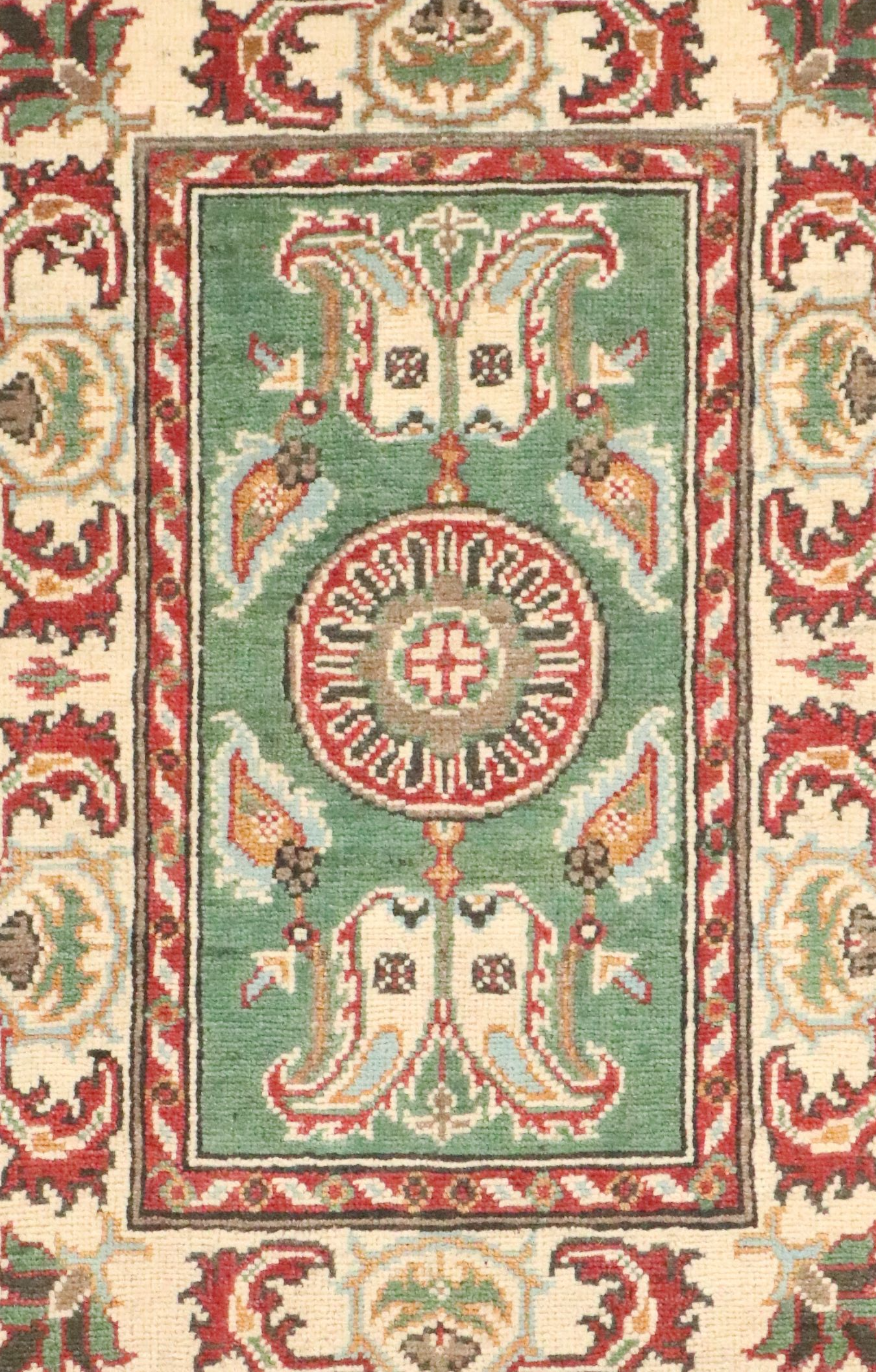 2'1 x 3'1 Hand-Knotted Afghan Kazak Accent Rug