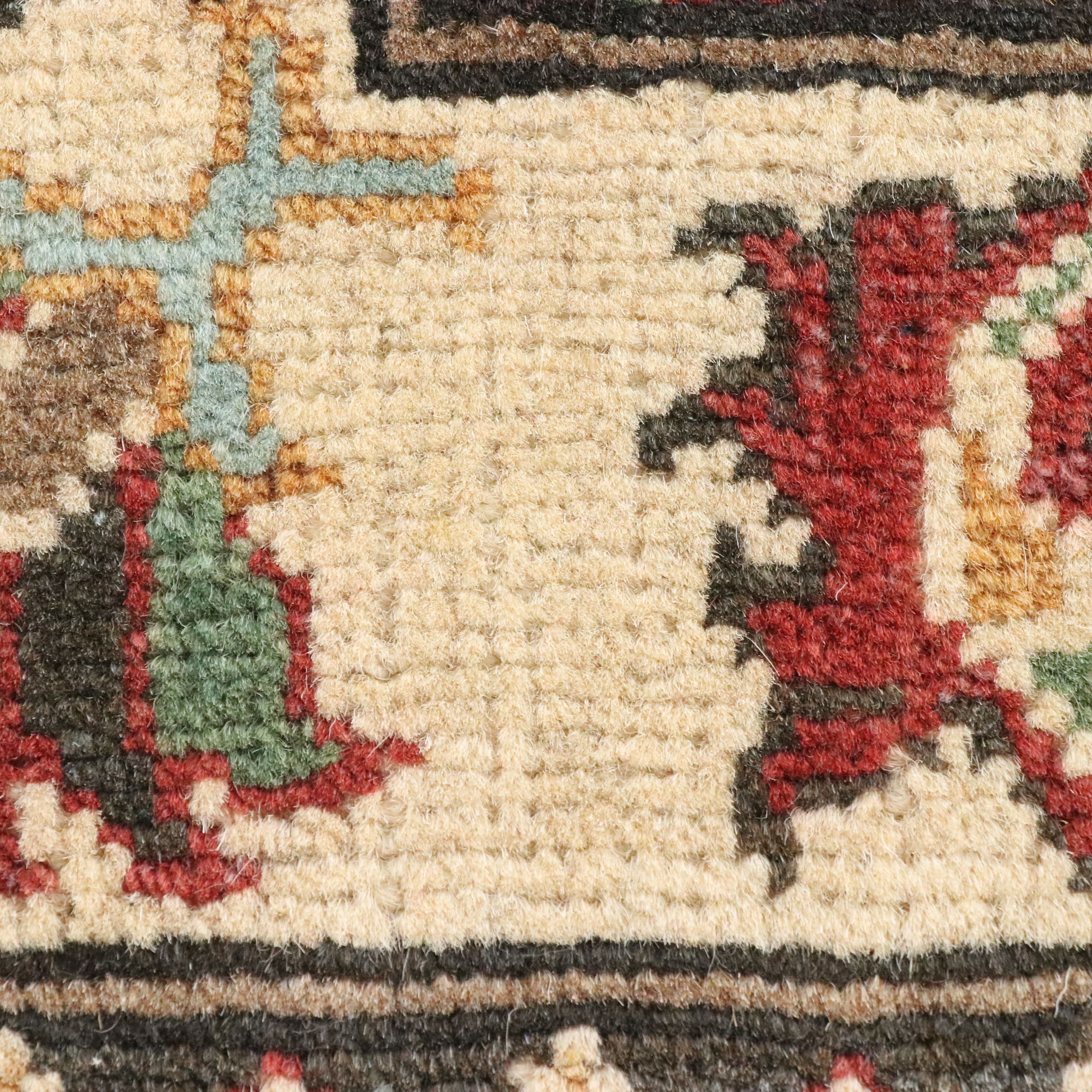 2'1 x 3'1 Hand-Knotted Afghan Kazak Accent Rug