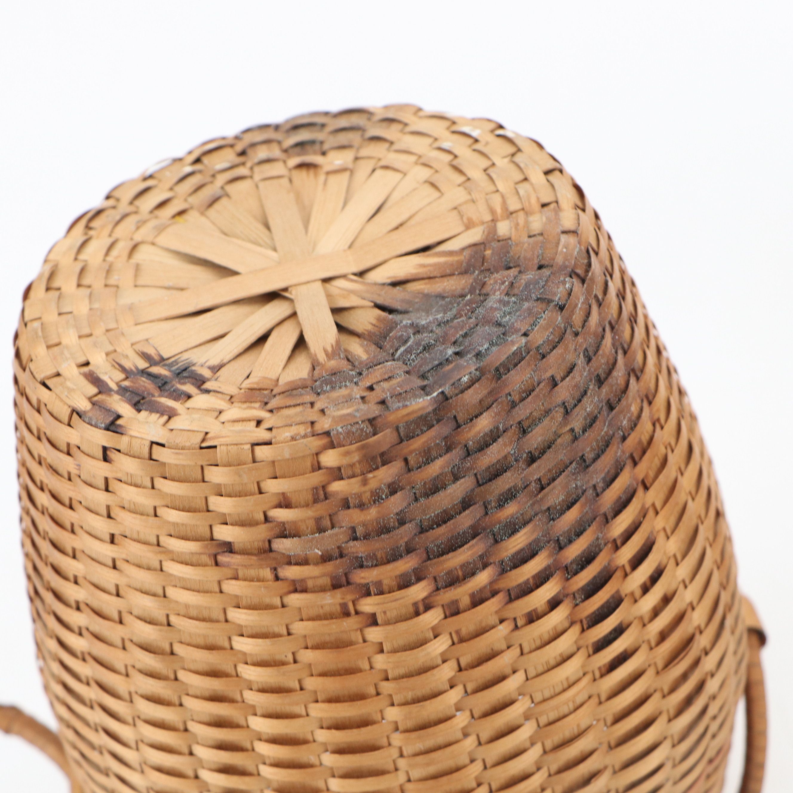 Chinese and Miniature Wicker Stair and Other Baskets