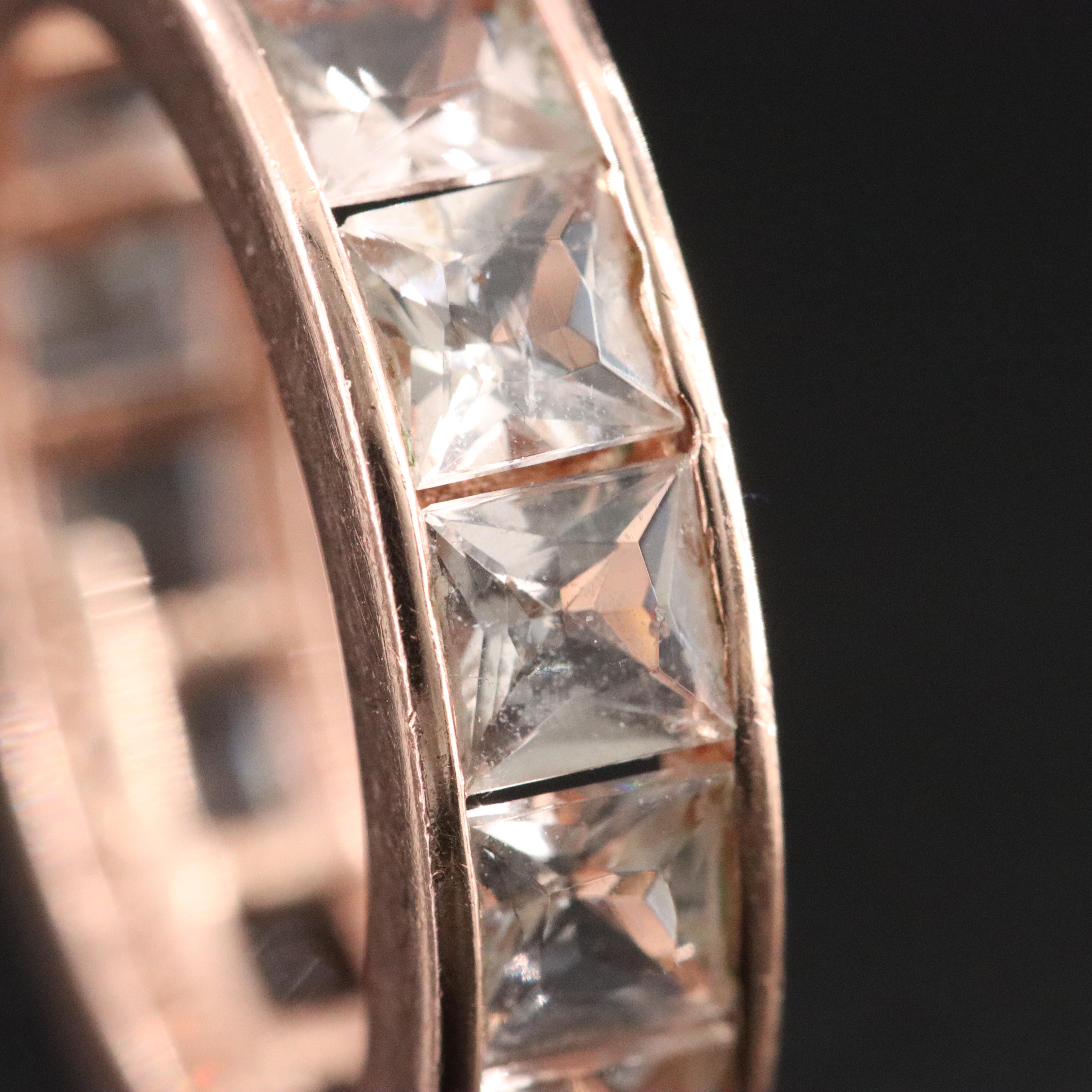 10K Rose Gold Morganite Eternity Band