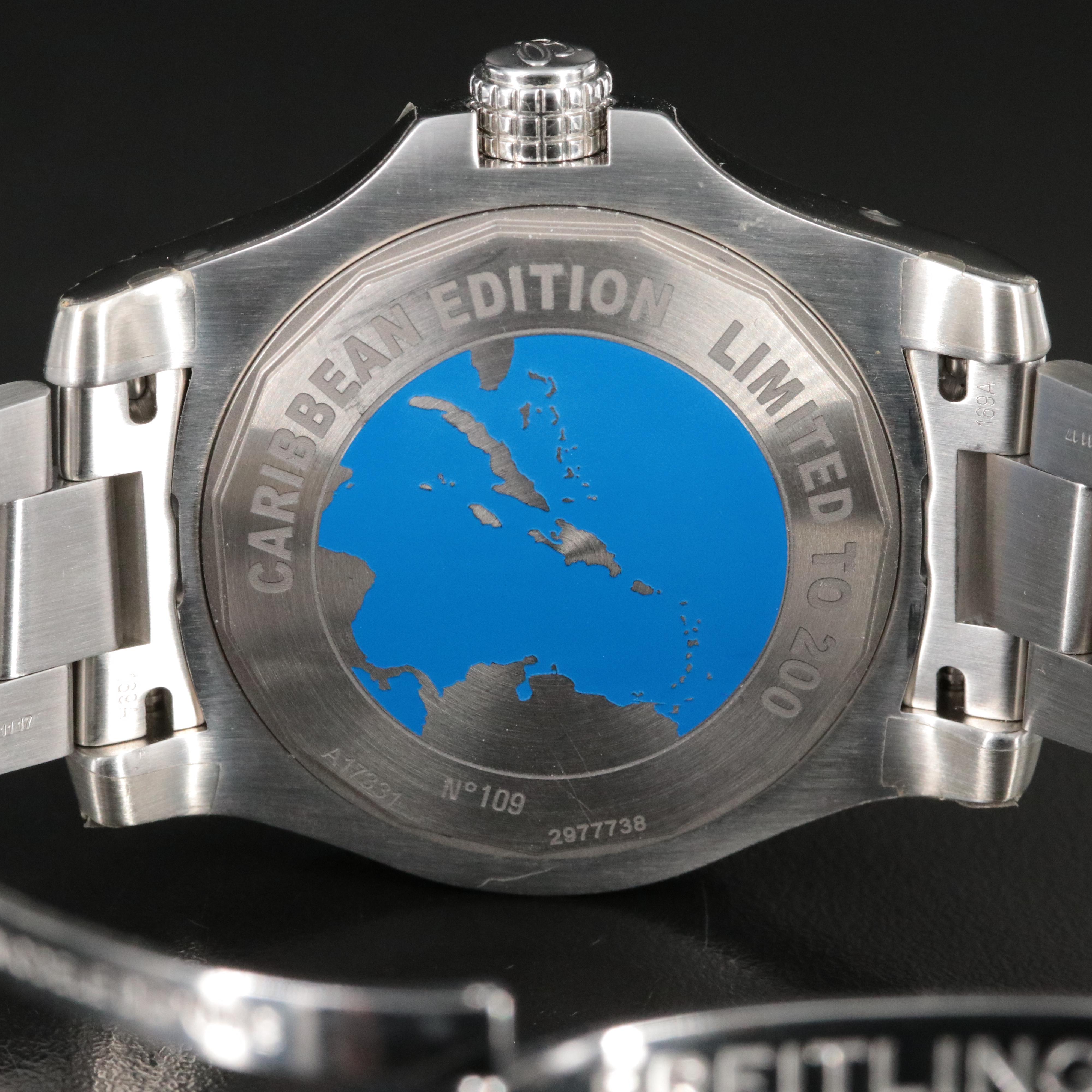 Breitling Caribbean limited Edition Super Avenger II Seawolf Watch