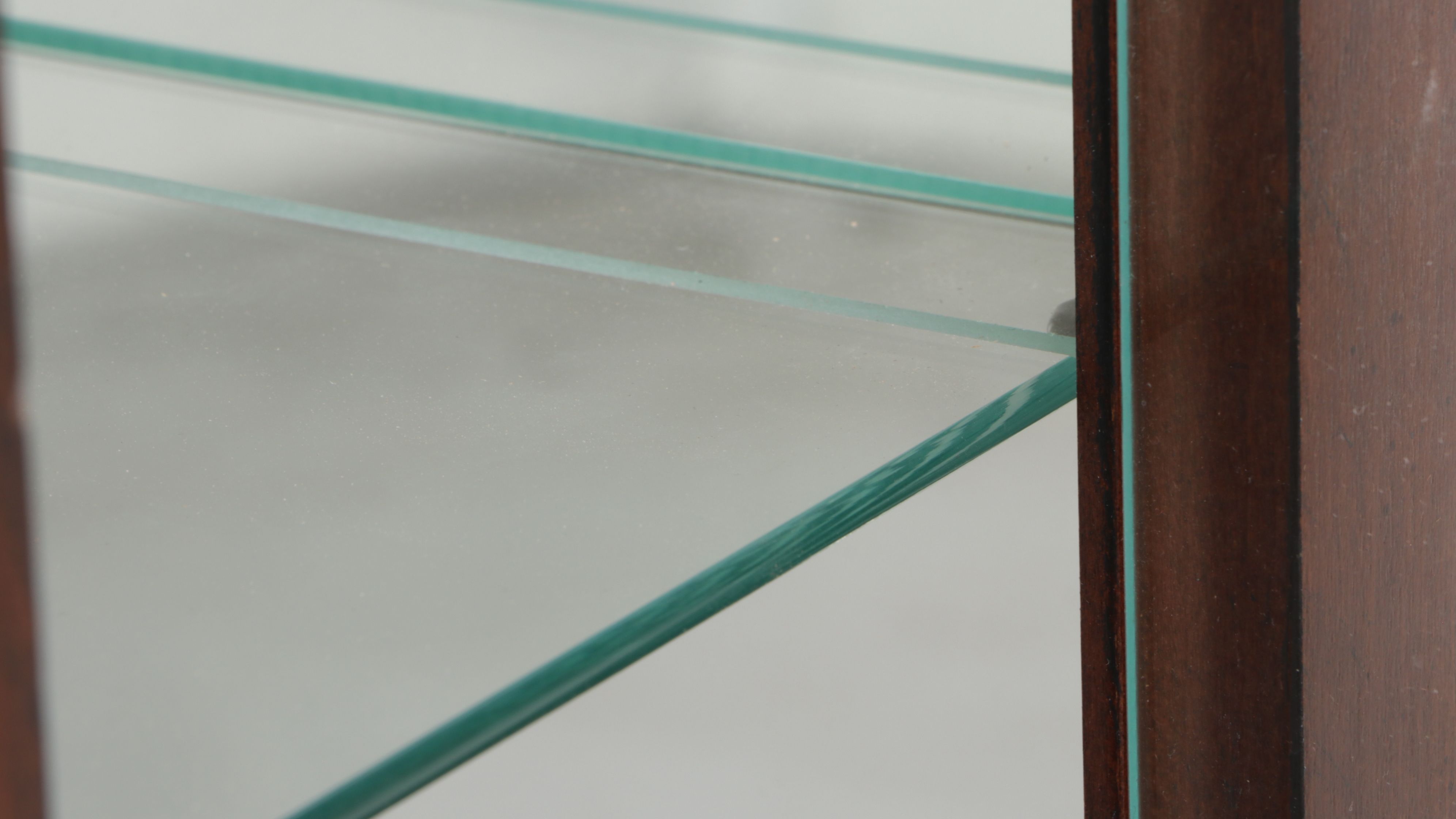 Louis XVI Style Parcel Gilt Mahogany Display Cabinet, Late 20th Century