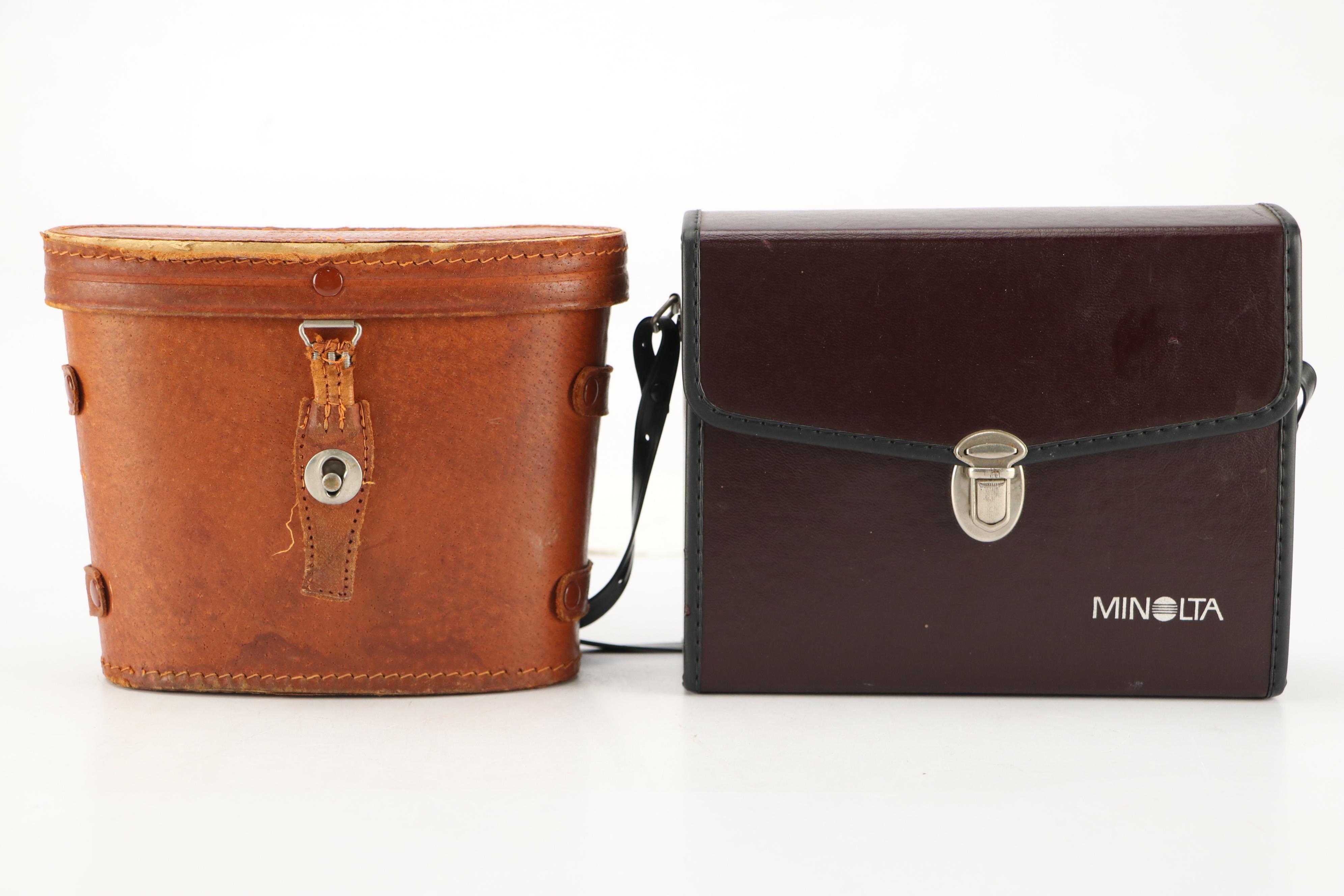 Minolta and Seefar Binoculars with Cases