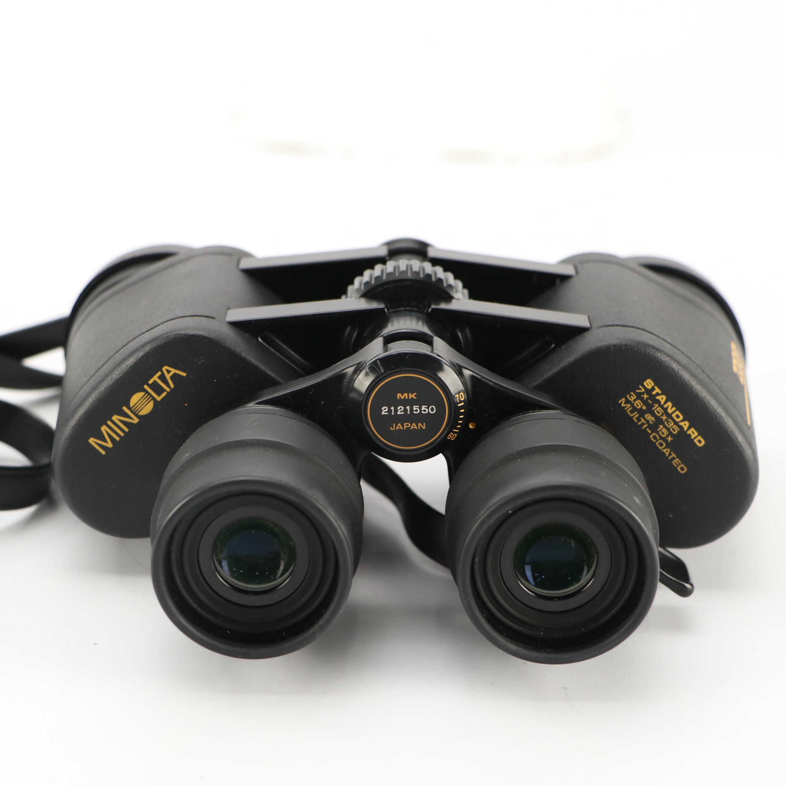 Minolta and Seefar Binoculars with Cases