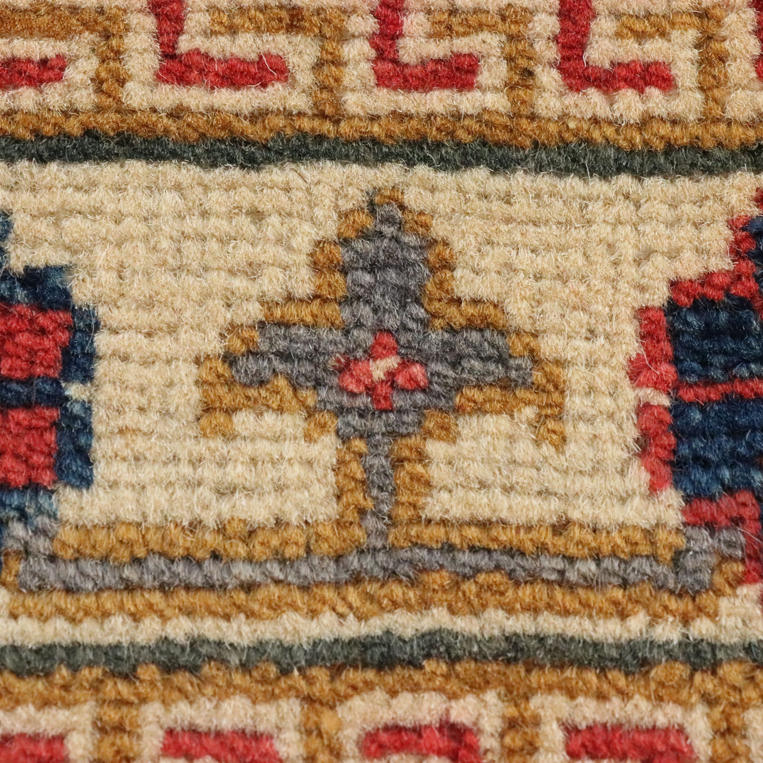 2' x 3'1 Hand-Knotted Afghan Kazak Accent Rug