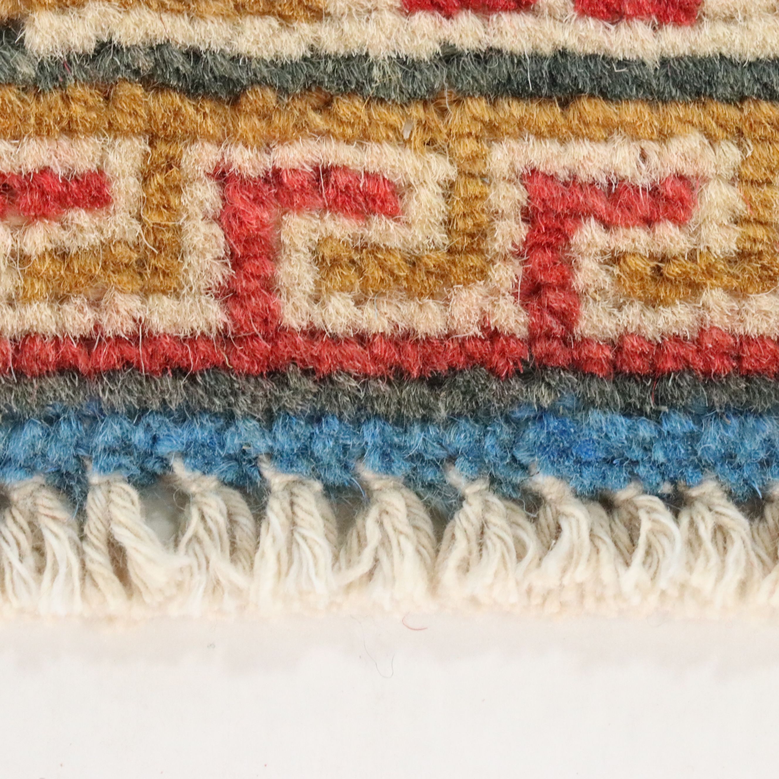 2' x 3'1 Hand-Knotted Afghan Kazak Accent Rug