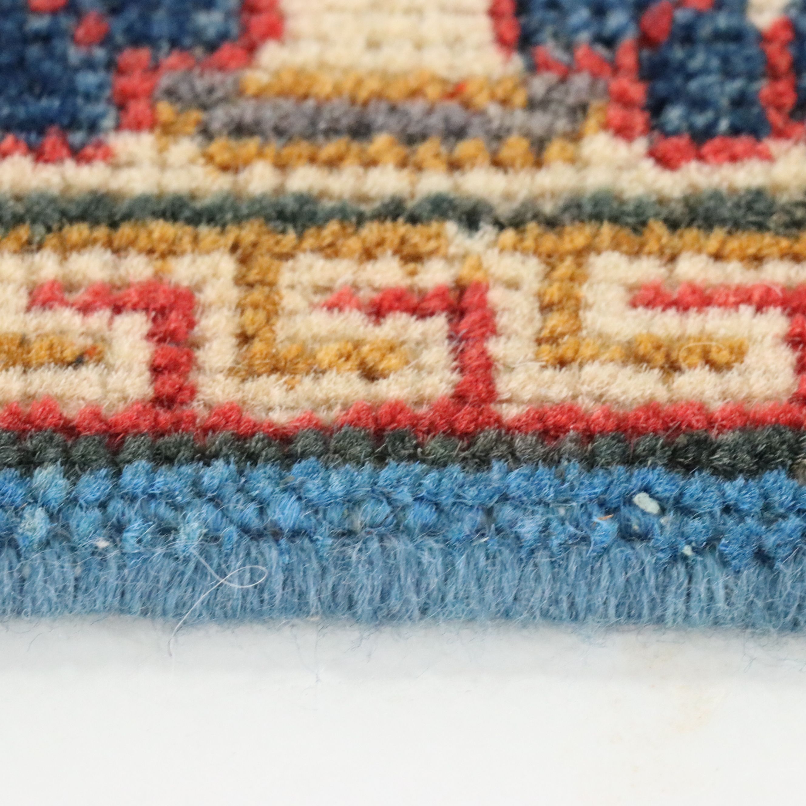 2' x 3'1 Hand-Knotted Afghan Kazak Accent Rug